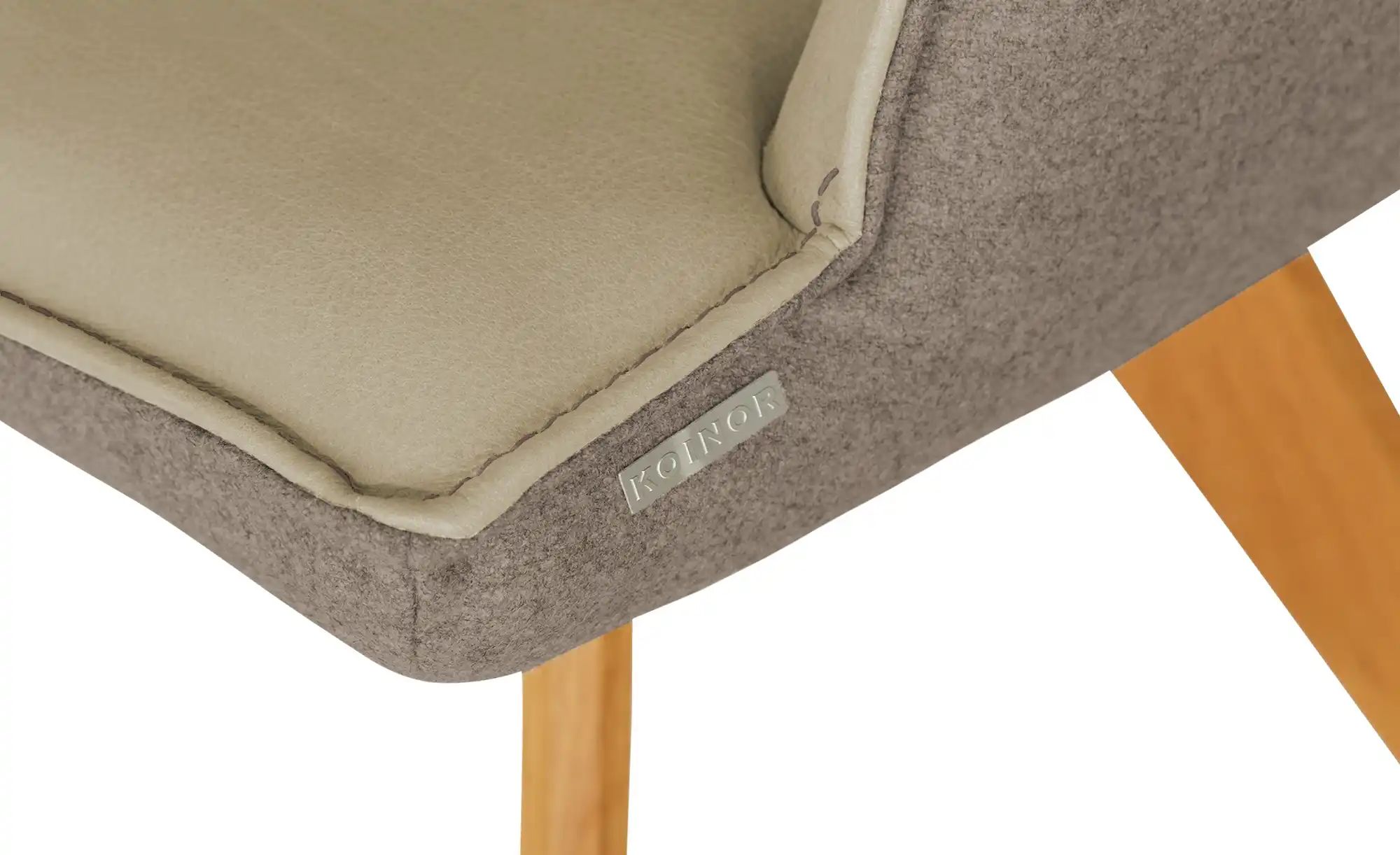 Thumbnail - KOINOR Armlehnstuhl Leder Schwof ¦ beige ¦ Maße (cm): B: 57 H: 90 T: 66.0 Stühle > Esszimmerstühle > Esszimmerstühle mi...