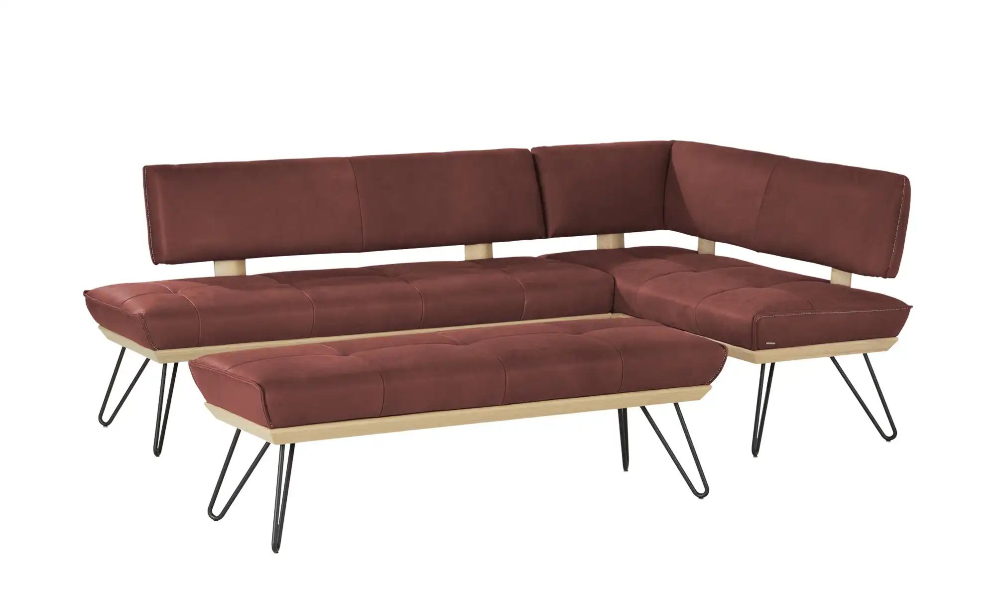 Thumbnail - KOINOR Eckbank Leder Dining System 4 ¦ rot ¦ Maße (cm): H: 88 Bänke > Eckbänke - Höffner