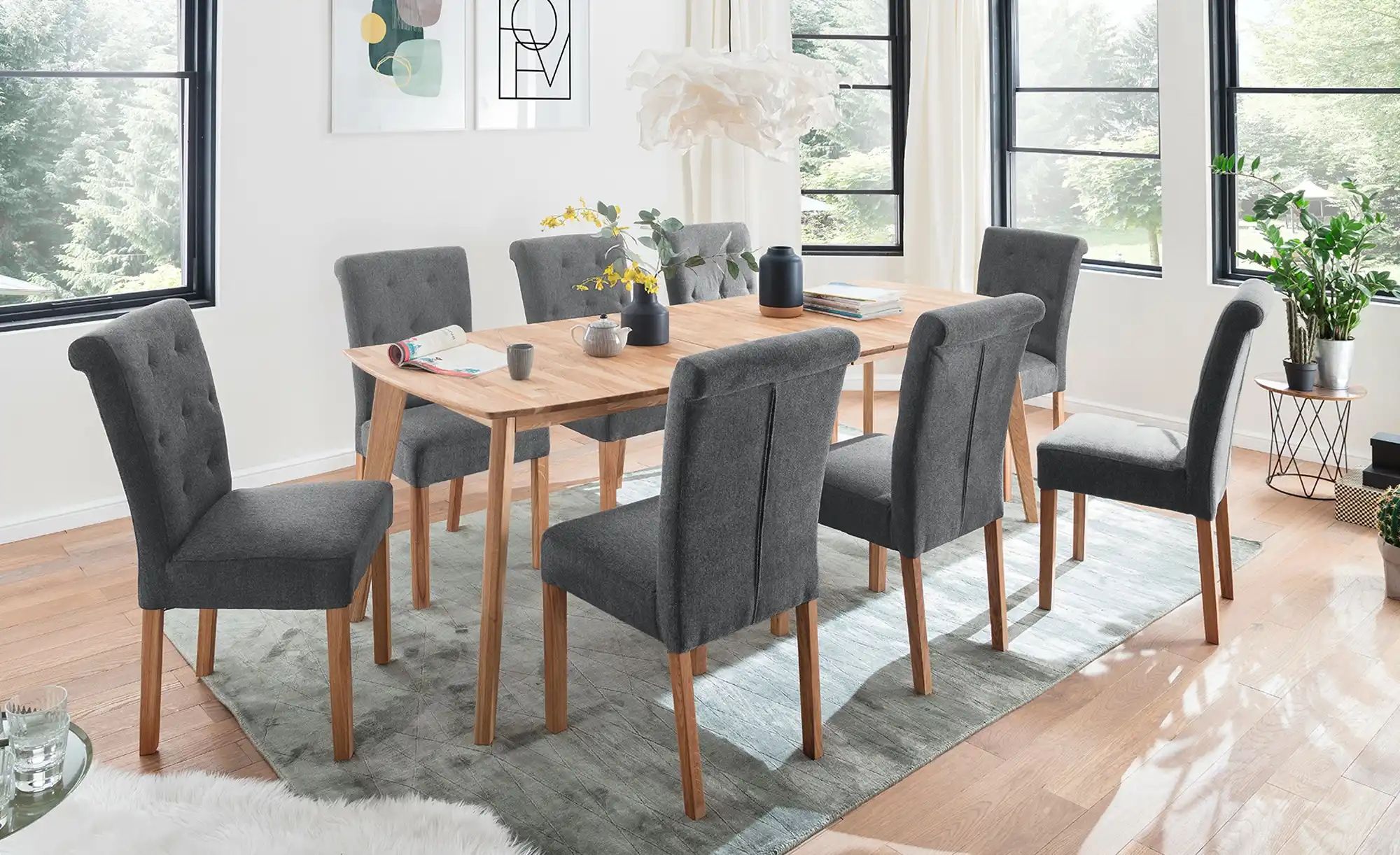 Thumbnail - Woodford Esszimmerstuhl im 2er Set Messena ¦ grau ¦ Maße (cm): B: 46 H: 97 T: 54.0 Stühle > Polsterstühle - Höffner