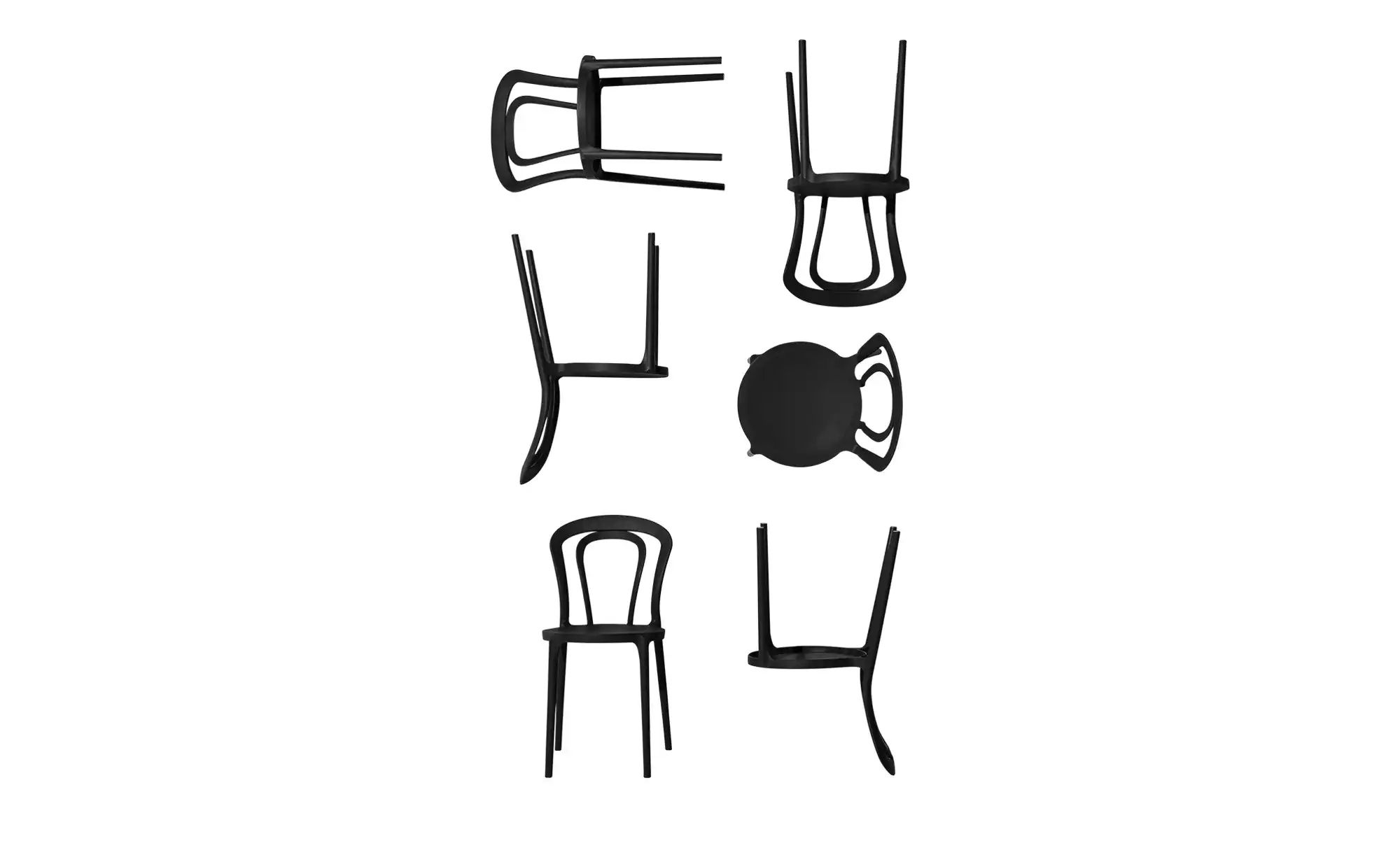 Thumbnail - Connubia Stuhl stapelbar Caffe ¦ schwarz ¦ Maße (cm): B: 43 H: 83 T: 53.0 Stühle > Esszimmerstühle > Esszimmerstühle ohn...