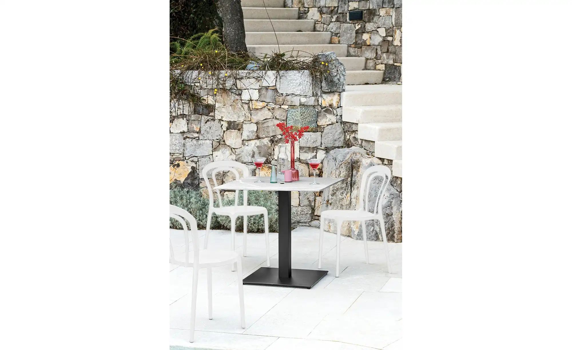 Connubia Stuhl stapelbar Caffe ¦ weiß ¦ Maße (cm): B: 43 H: 83 T: 53.0 Stüh günstig online kaufen