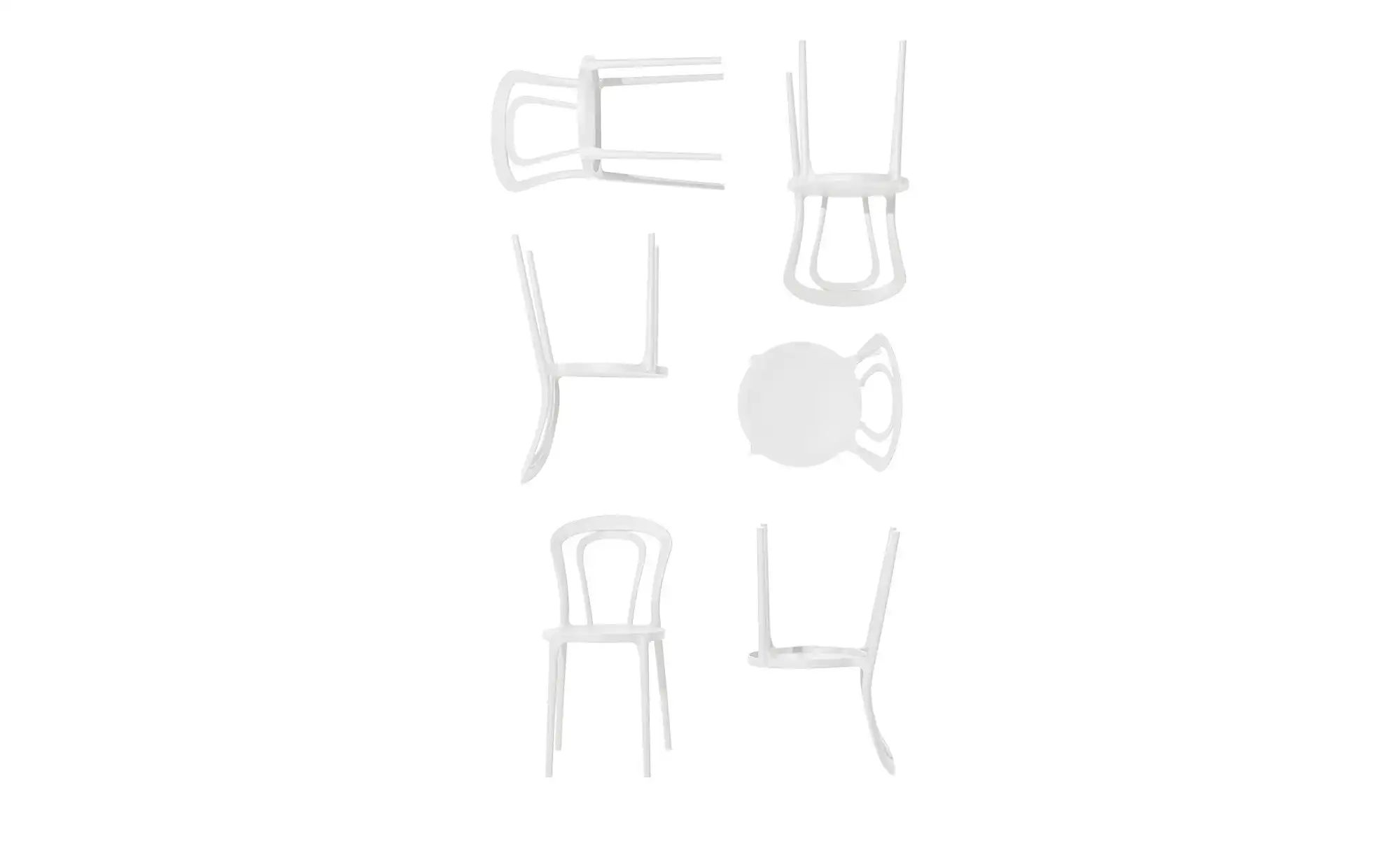 Thumbnail - Connubia Stuhl stapelbar Caffe ¦ weiß ¦ Maße (cm): B: 43 H: 83 T: 53.0 Stühle > Esszimmerstühle > Esszimmerstühle ohne A...