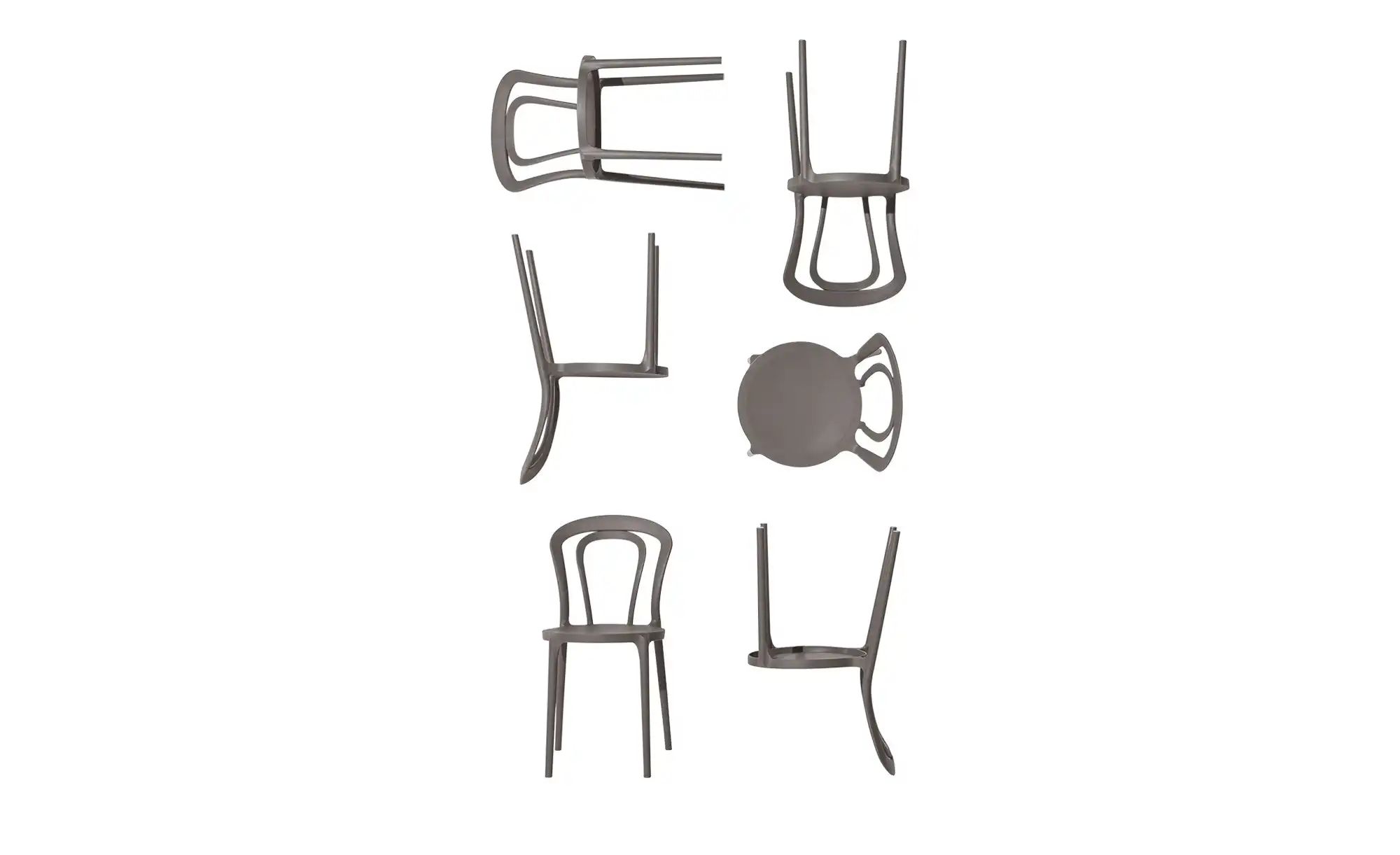 Thumbnail - Connubia Stuhl stapelbar Caffe ¦ grau ¦ Maße (cm): B: 43 H: 83 T: 53.0 Stühle > Esszimmerstühle > Esszimmerstühle ohne A...