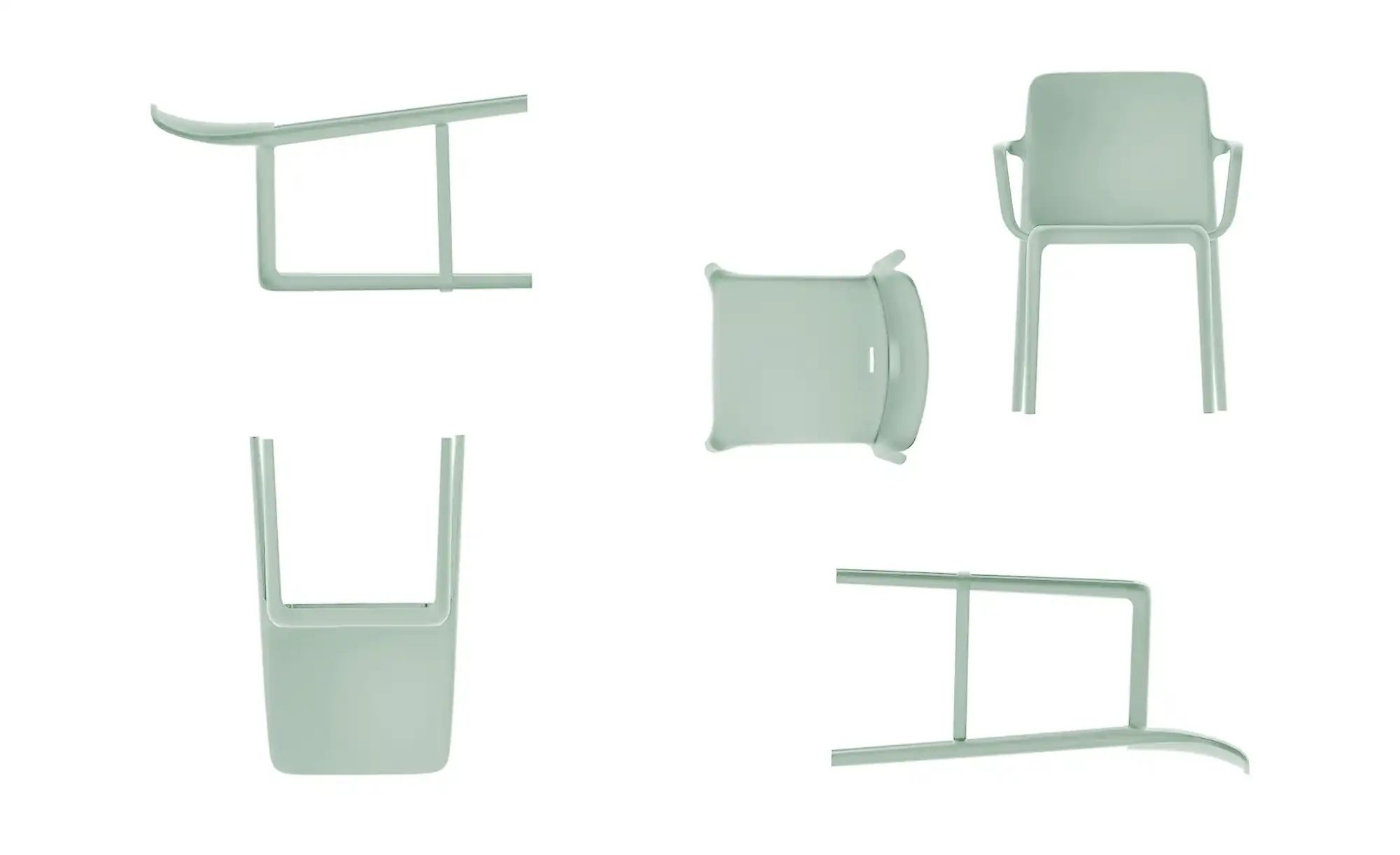 Connubia Stuhl stapelbar Bayo ¦ grün ¦ Maße (cm): B: 60 H: 82,5 T: 54.0 Stü günstig online kaufen