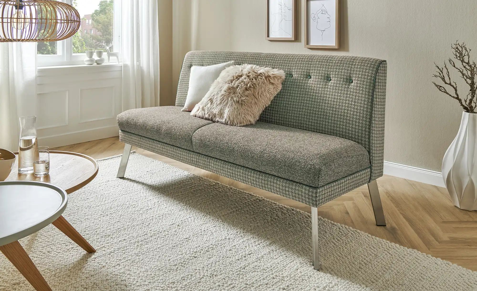 Barnickel Küchensofa  Tabea ¦ grün ¦ Maße (cm): B: 176 H: 92 T: 72 Bänke > günstig online kaufen