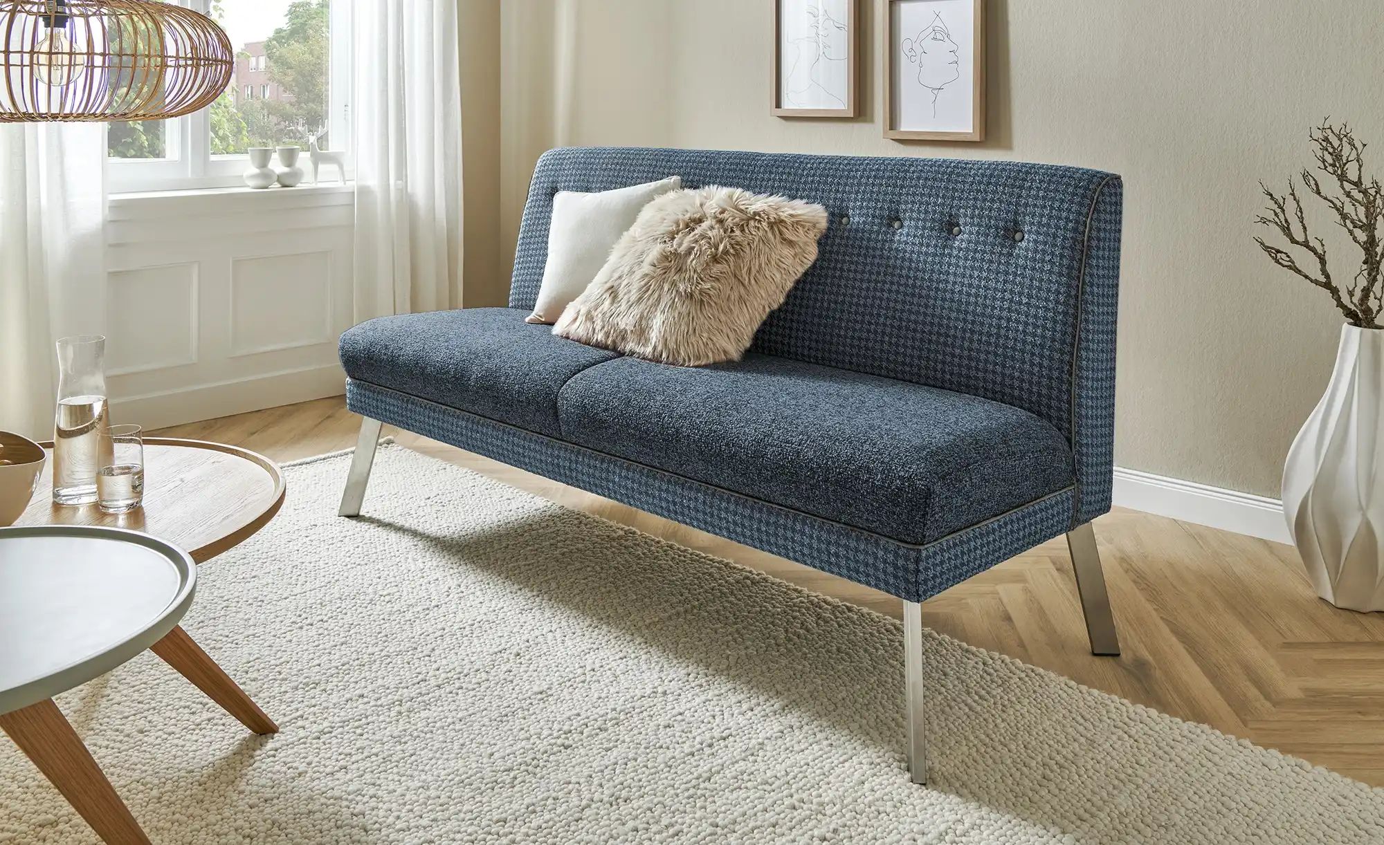 Barnickel Küchensofa  Tabea ¦ blau ¦ Maße (cm): B: 176 H: 92 T: 72 Bänke > günstig online kaufen