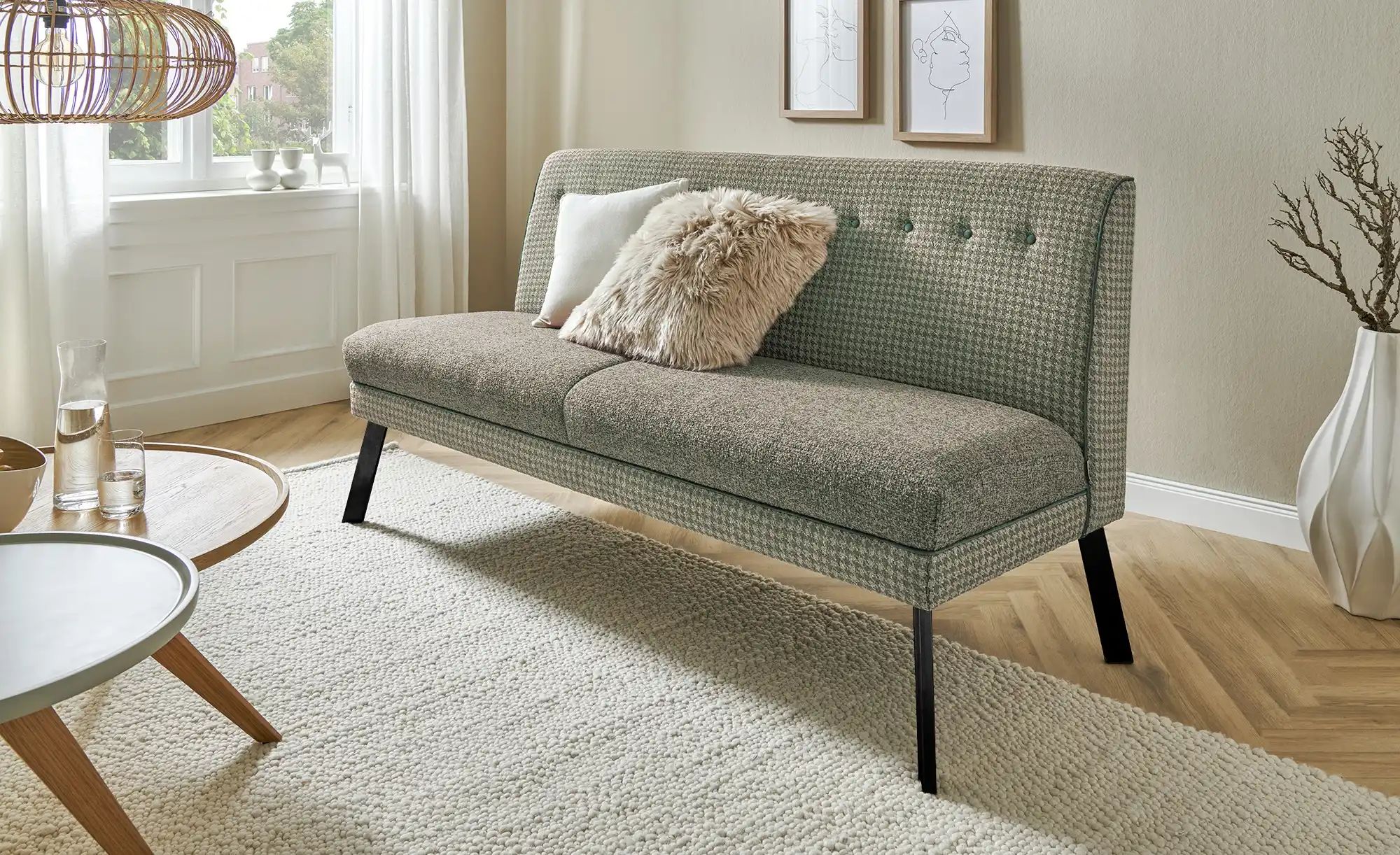 Barnickel Küchensofa  Tabea ¦ grün ¦ Maße (cm): B: 176 H: 92 T: 72 Bänke > günstig online kaufen