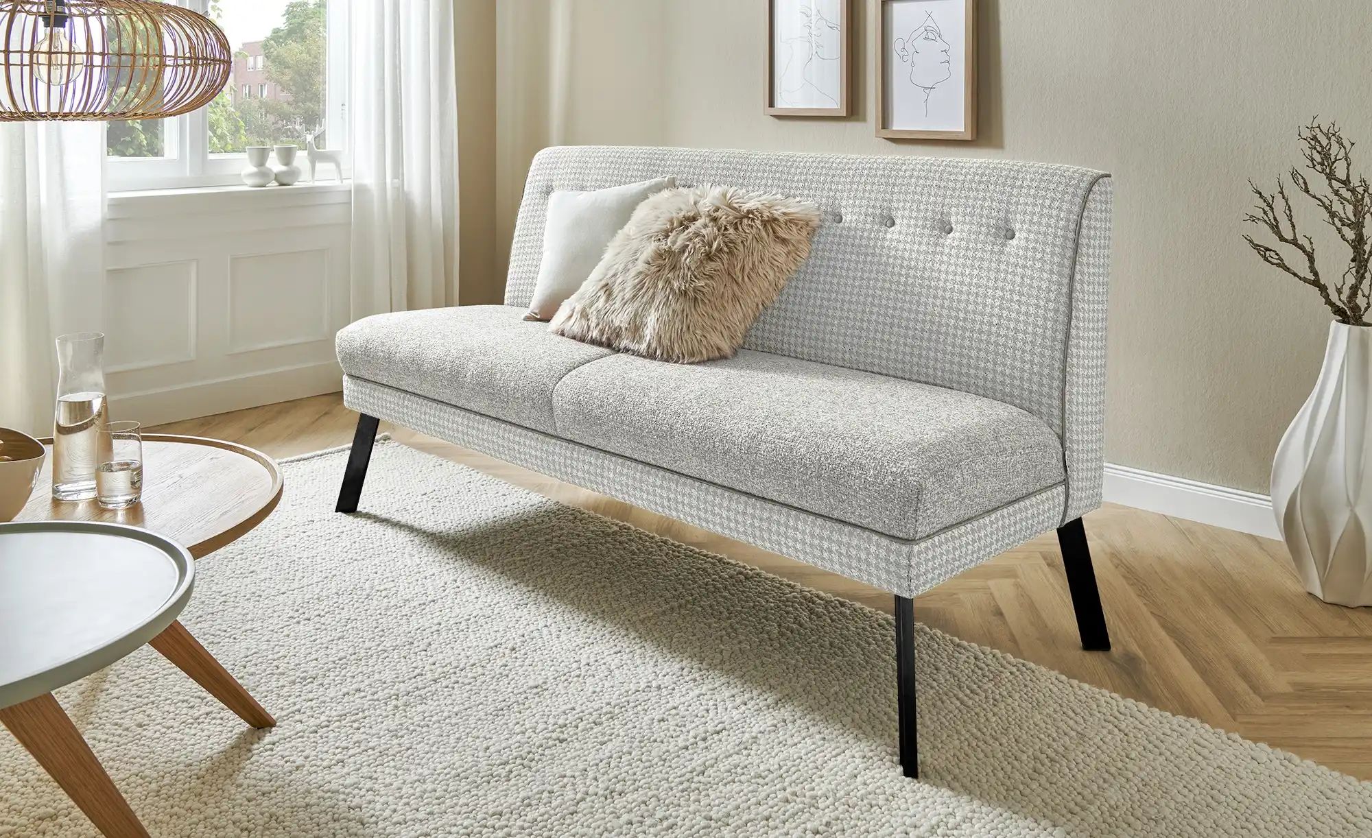 Barnickel Küchensofa  Tabea ¦ grau ¦ Maße (cm): B: 226 H: 92 T: 72 Bänke > günstig online kaufen