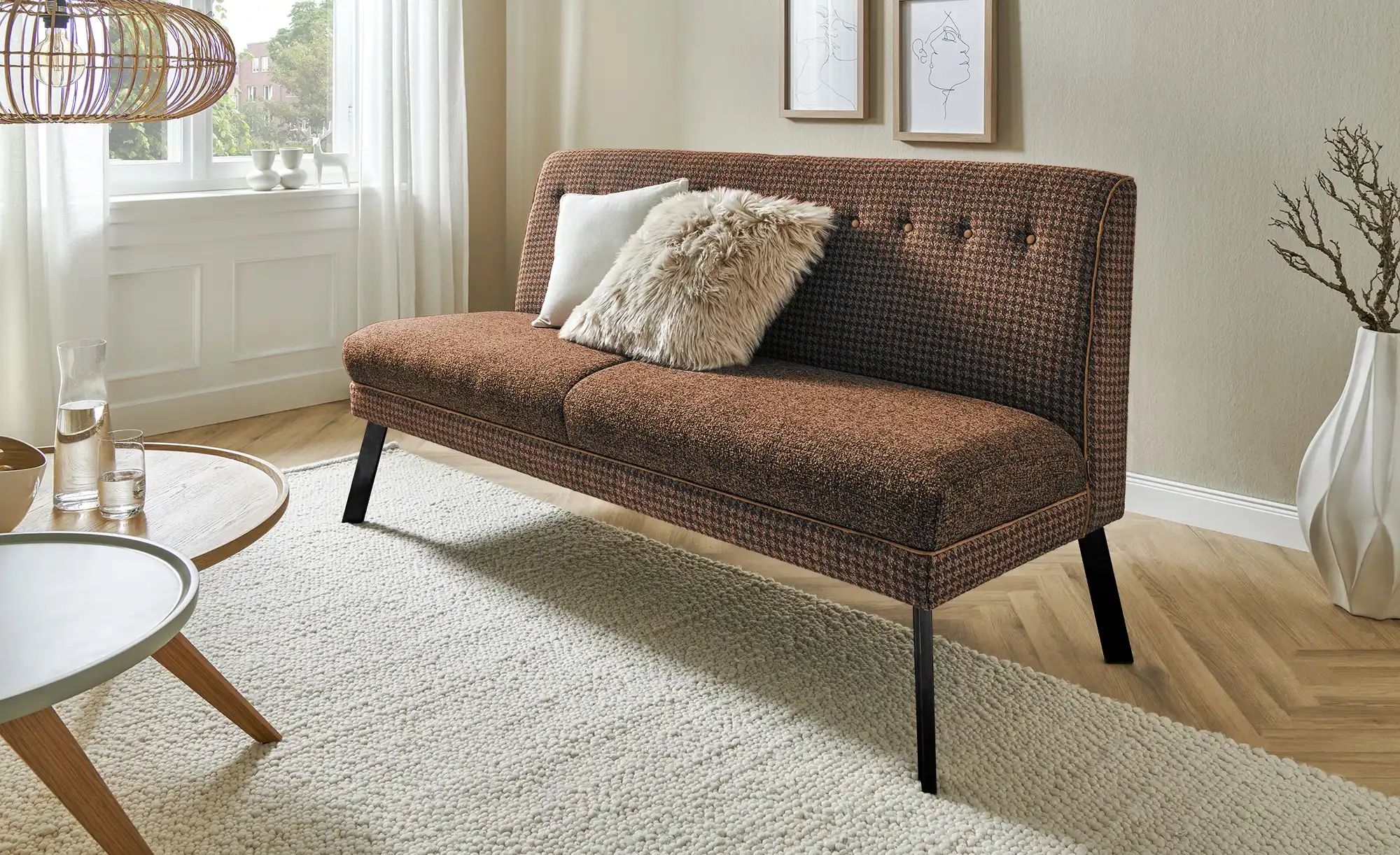 Barnickel Küchensofa  Tabea ¦ braun ¦ Maße (cm): B: 126 H: 92 T: 72 Bänke > günstig online kaufen