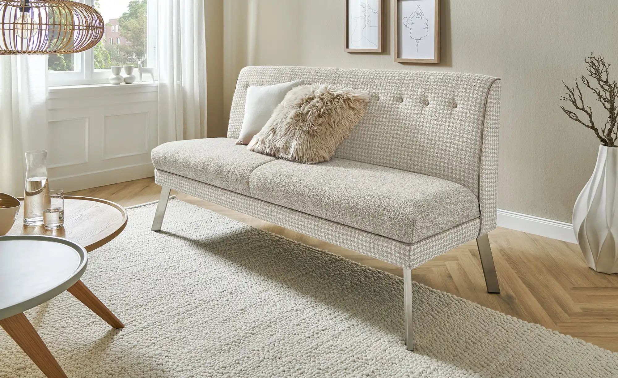 Barnickel Küchensofa  Tabea ¦ beige ¦ Maße (cm): B: 126 H: 92 T: 72 Bänke > günstig online kaufen