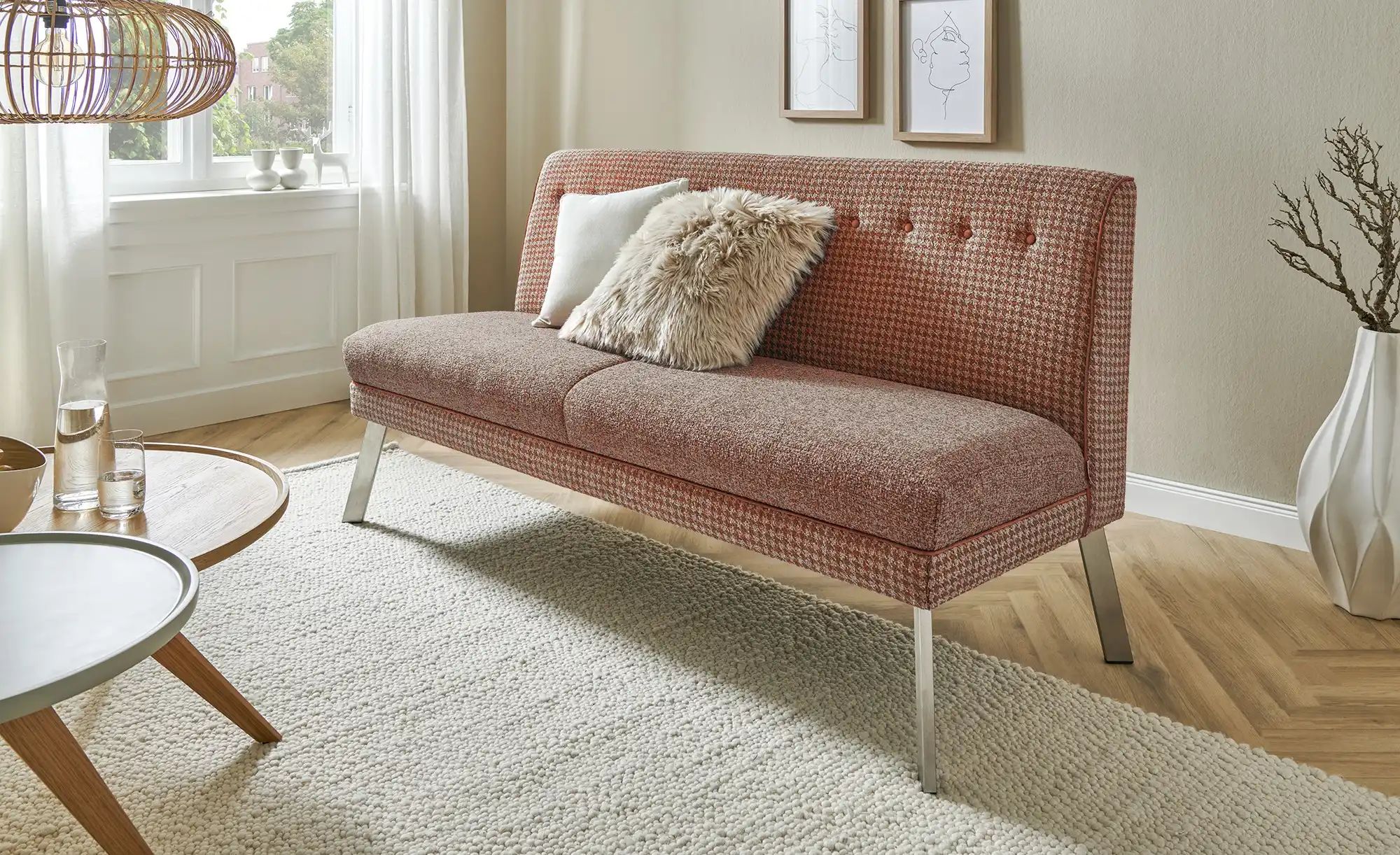 Barnickel Küchensofa  Tabea ¦ rot ¦ Maße (cm): B: 151 H: 92 T: 72 Bänke > E günstig online kaufen