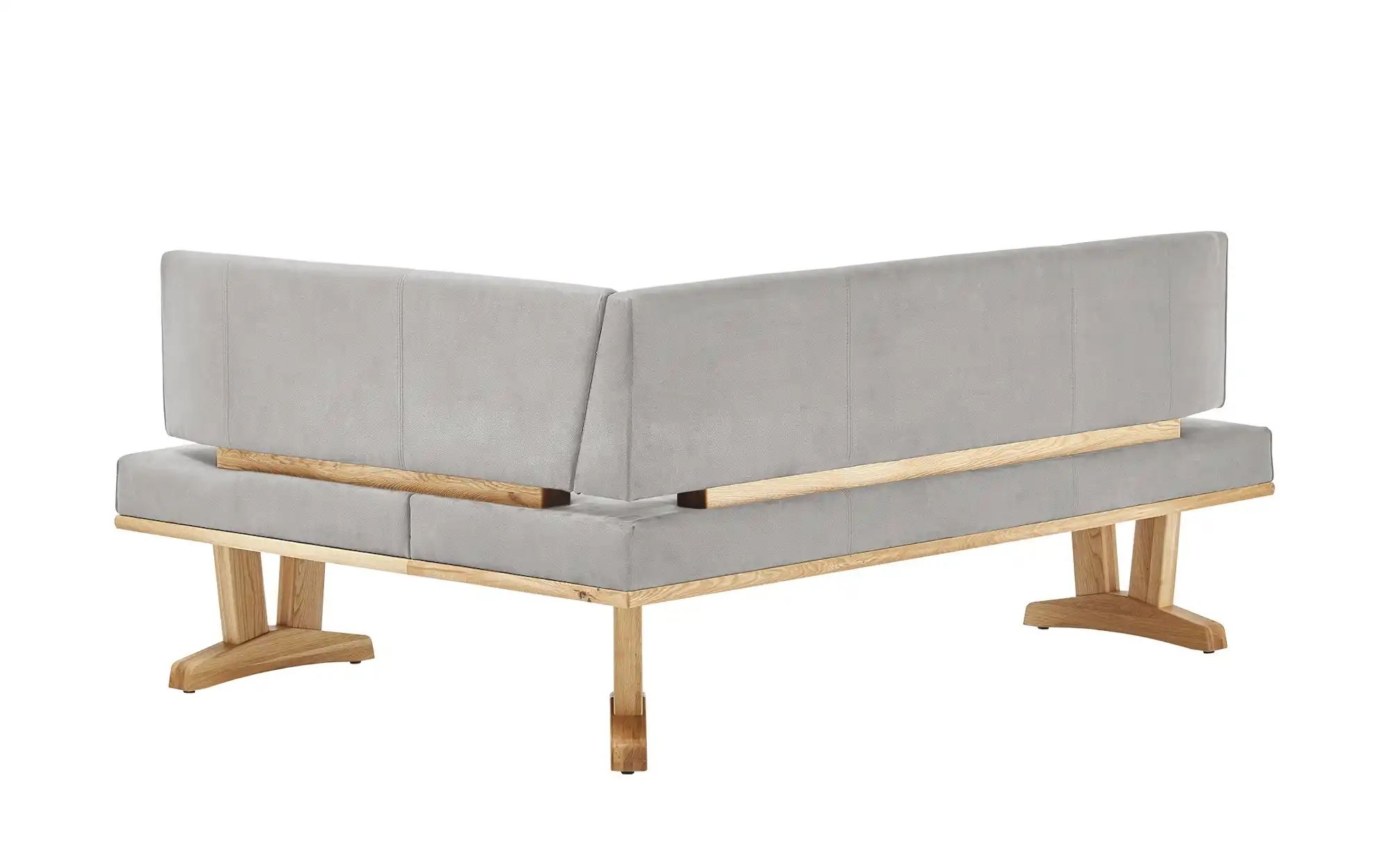 Thumbnail - Woodford Eckbank massiv Mila ¦ grau ¦ Maße (cm): B: 202 H: 92 T: 152.0 Bänke > Eckbänke - Höffner