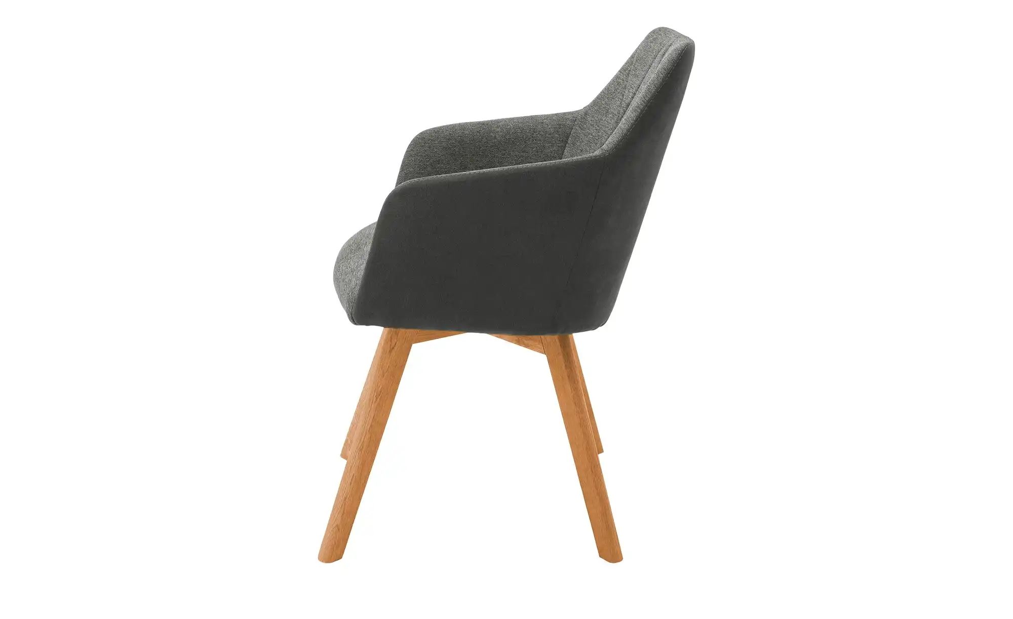 Thumbnail - Dine + Mine Armlehnstuhl mit Diamant-Steppung Xalapa ¦ grau ¦ Maße (cm): B: 57 H: 85 T: 65.0 Stühle > Esszimmerstühle > ...