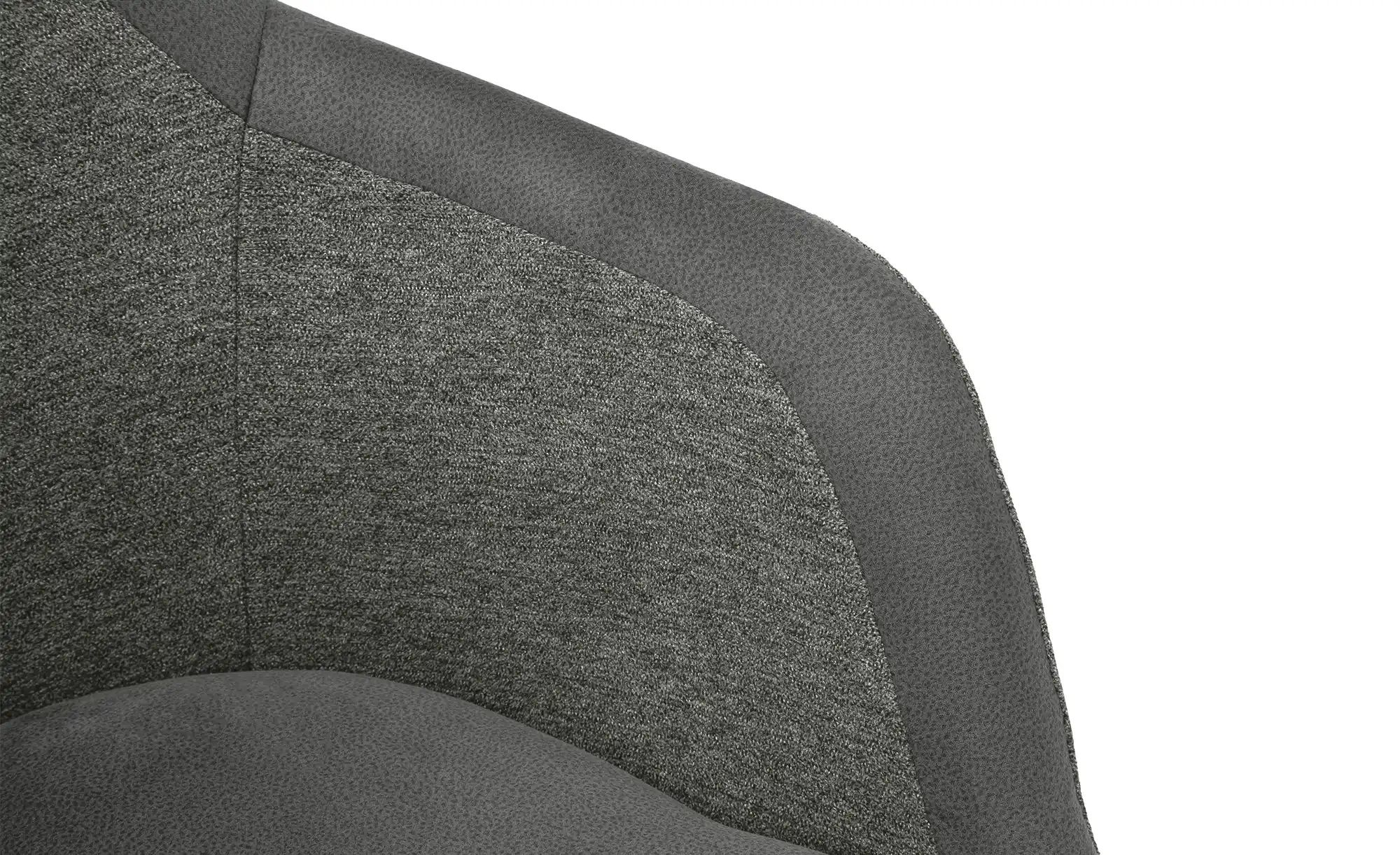 Dine + Mine Armlehnstuhl mit Massivholzgestell Corby ¦ grau ¦ Maße (cm): B: günstig online kaufen