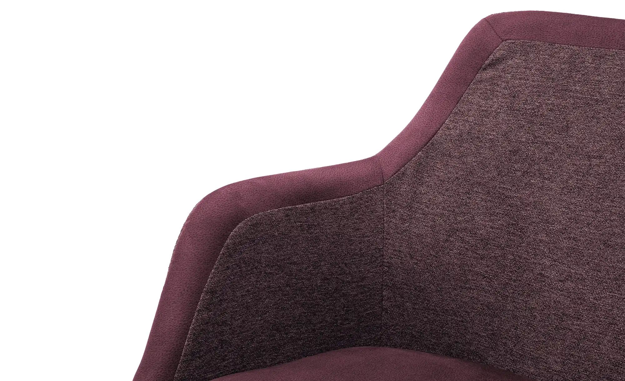 Dine + Mine Armlehnstuhl mit Massivholzgestell Corby ¦ rot ¦ Maße (cm): B: günstig online kaufen