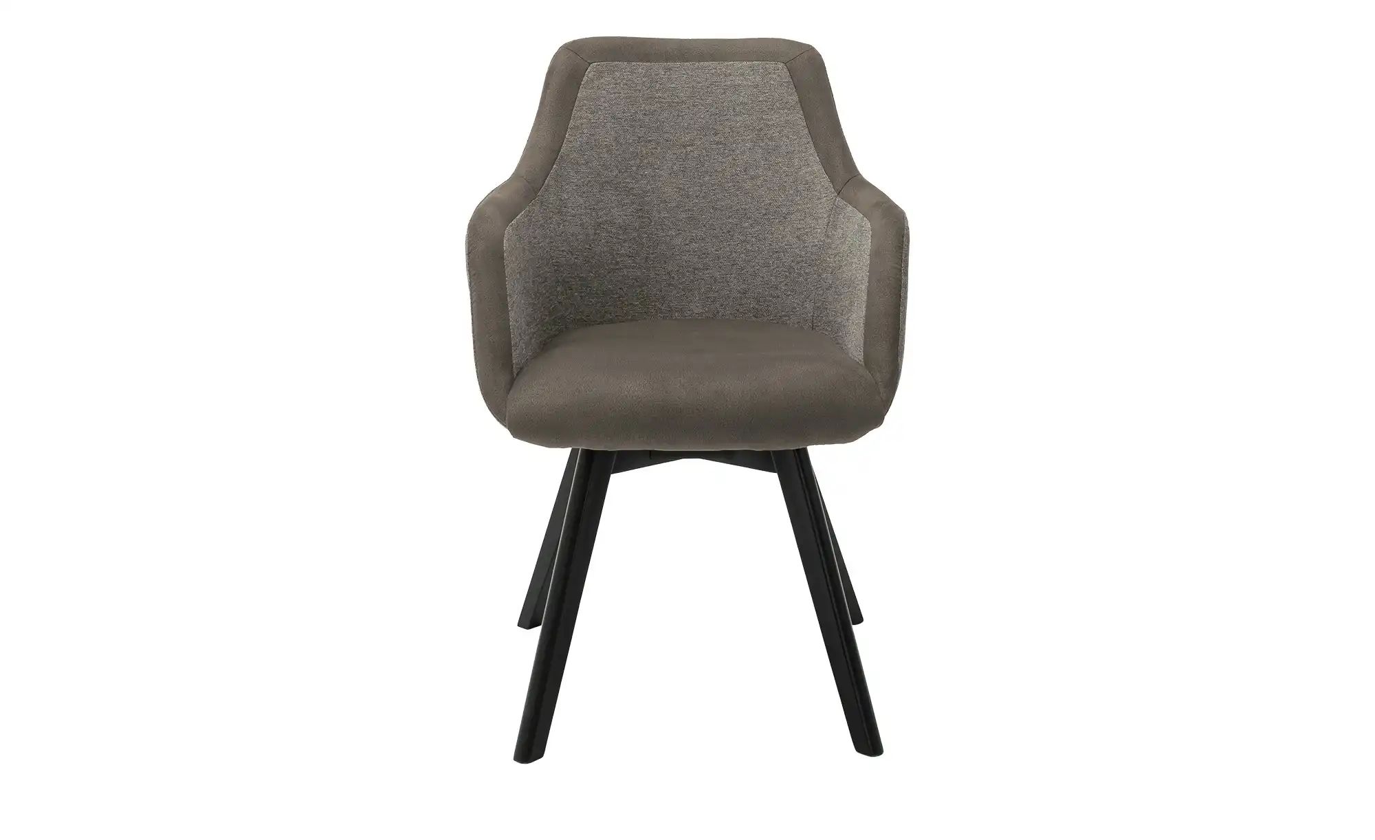 Dine + Mine Armlehnstuhl mit Massivholzgestell Corby ¦ braun ¦ Maße (cm): B günstig online kaufen