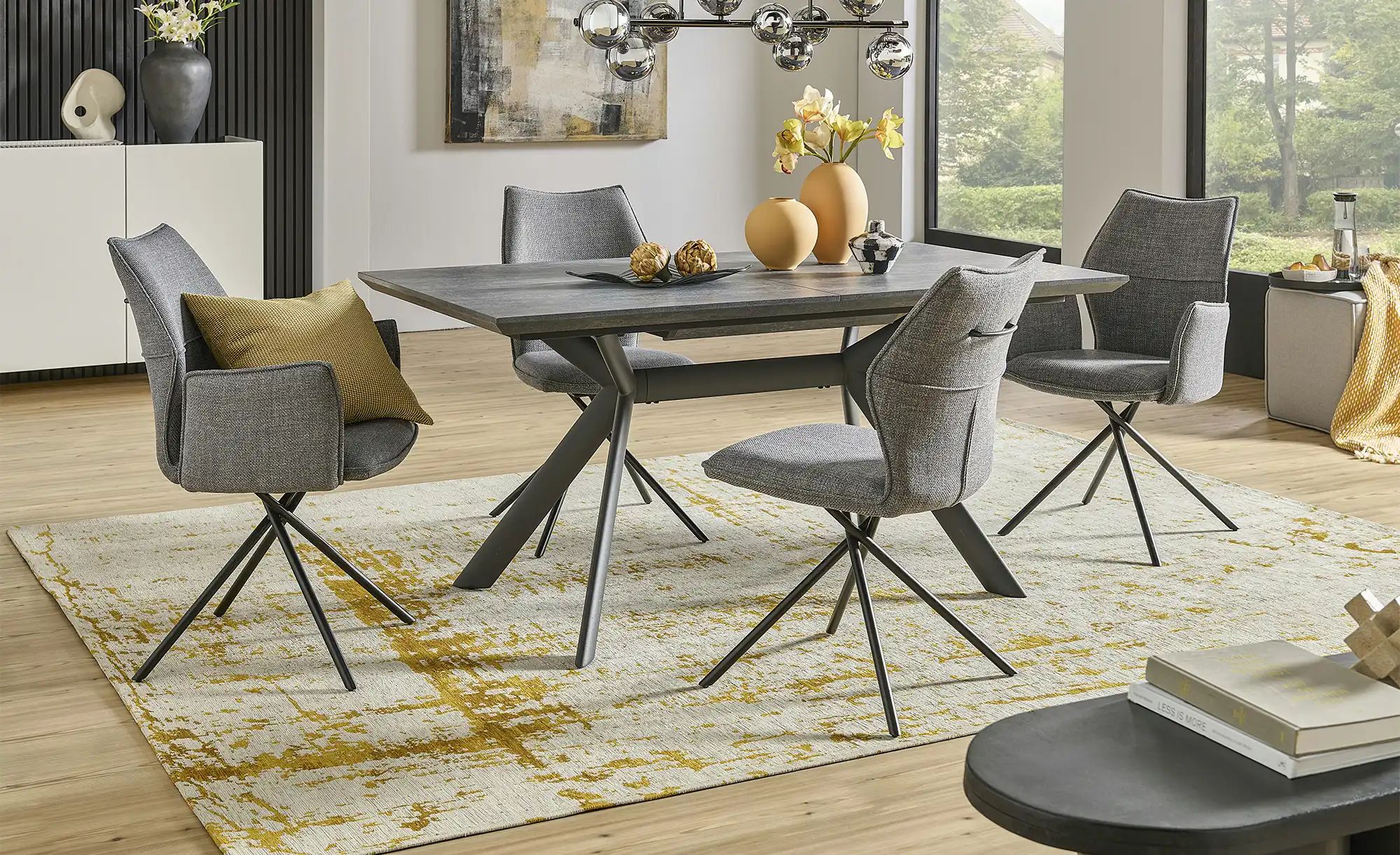 Thumbnail - uno Esszimmerstuhl drehbar Gundis ¦ grau ¦ Maße (cm): B: 61 H: 90,5 T: 60.5 Stühle > Esszimmerstühle > Esszimmerstühle m...