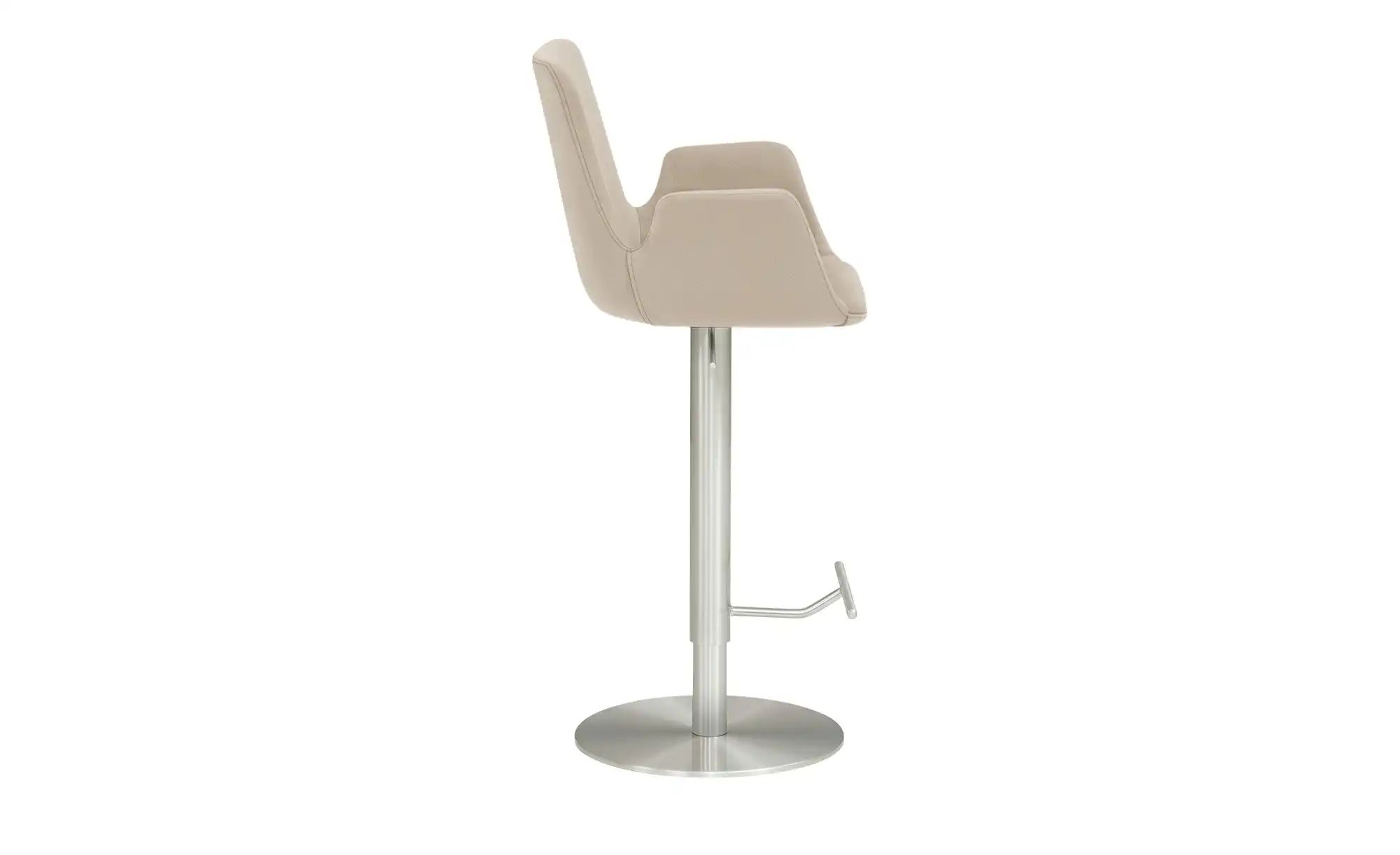 Barhocker  MyHelios ¦ beige ¦ Maße (cm): B: 52 T: 35 Polstermöbel > Hocker günstig online kaufen