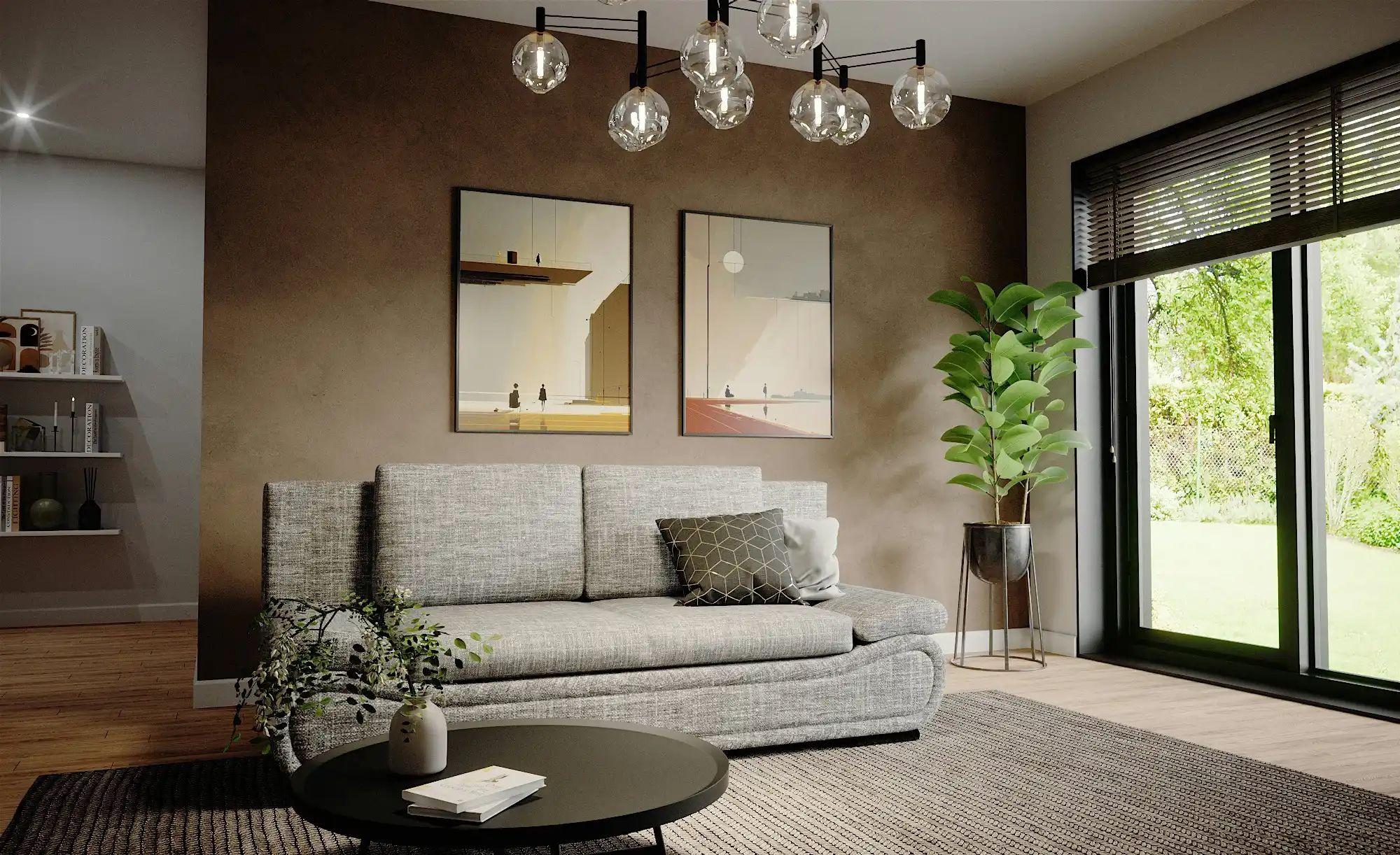 Thumbnail - Design-Schlafcouch mit Bettkasten Verdena ¦ grau ¦ Maße (cm): B: 210 H: 84 T: 90.0 Polstermöbel > Sofas > 2-Sitzer - Höf...