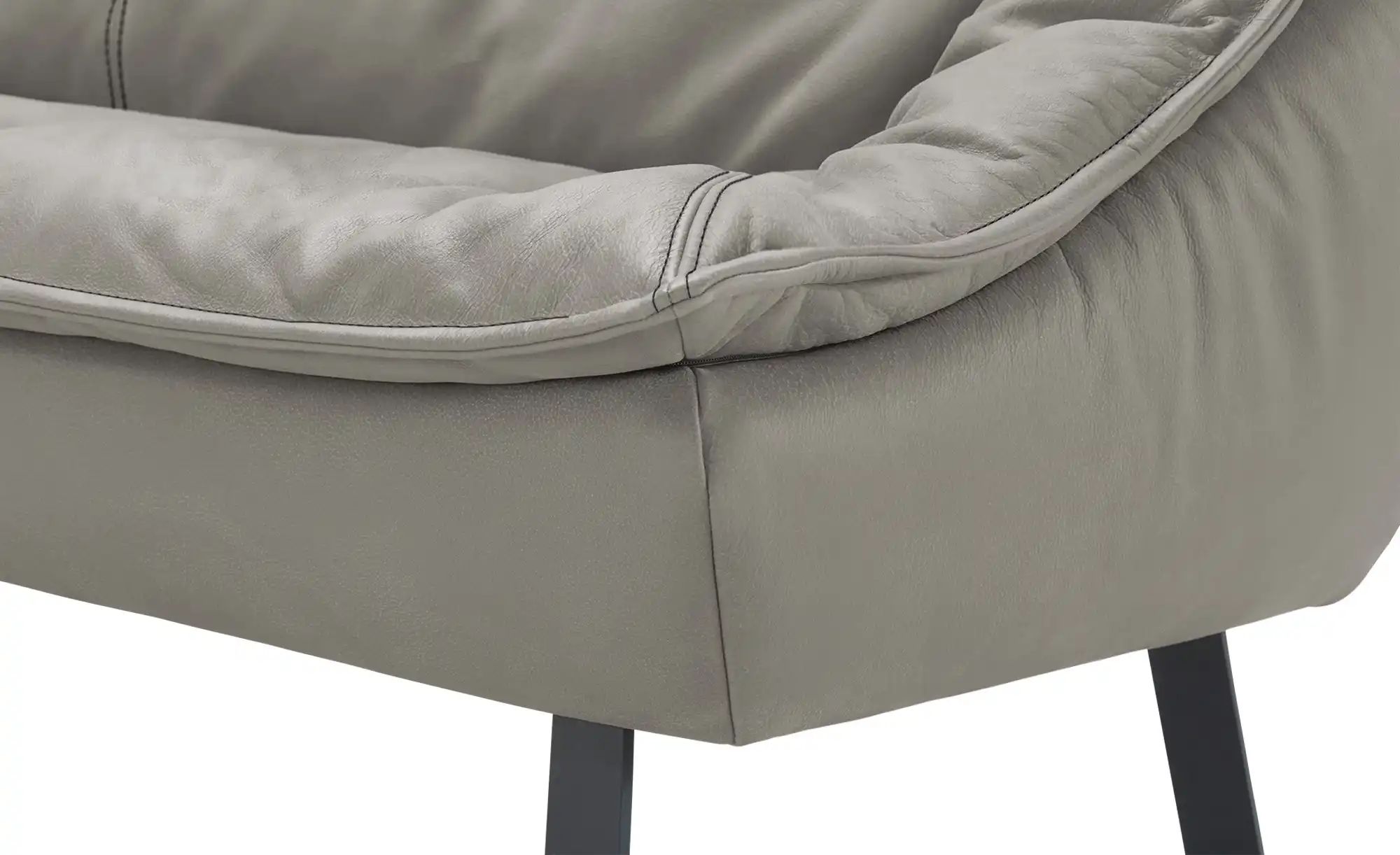 Thumbnail - KOINOR Eckbank Leder Alino ¦ grau ¦ Maße (cm): B: 243 H: 89 T: 192.0 Bänke > Eckbänke - Höffner