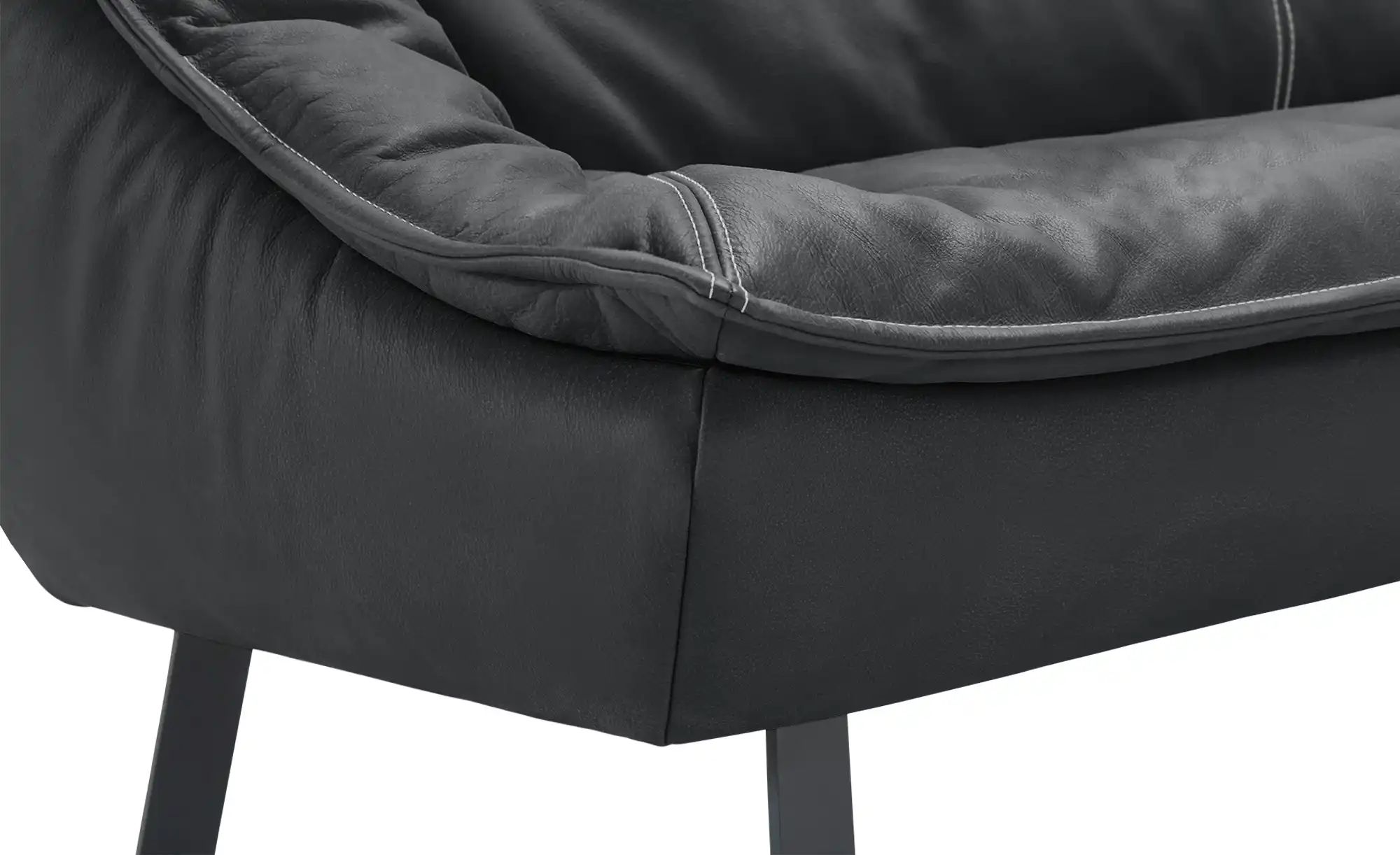 Thumbnail - KOINOR Eckbank Leder Alino ¦ grau ¦ Maße (cm): H: 89 Bänke > Eckbänke - Höffner