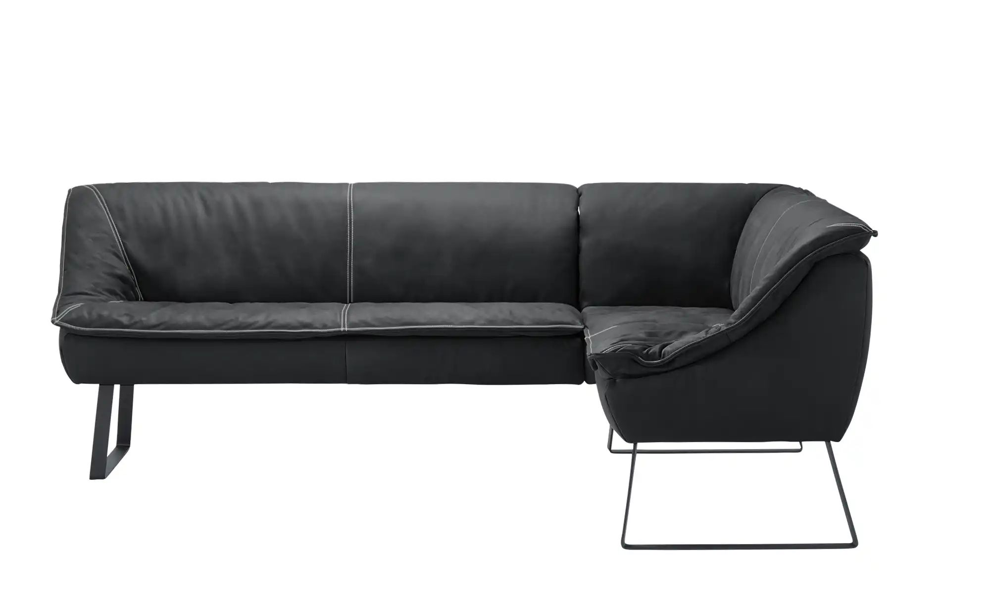 KOINOR Eckbank Leder Alino ¦ grau ¦ Maße (cm): H: 89 Bänke > Eckbänke - Höf günstig online kaufen