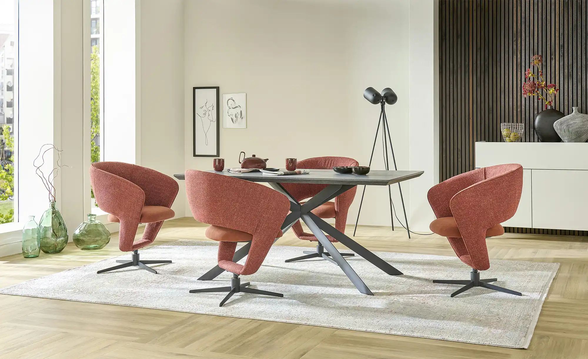 Thumbnail - uno Esstisch in Stein-Optik Janek ¦ grau ¦ Maße (cm): B: 90 H: 76 Tische > Esstische > Esstische eckig - Höffner