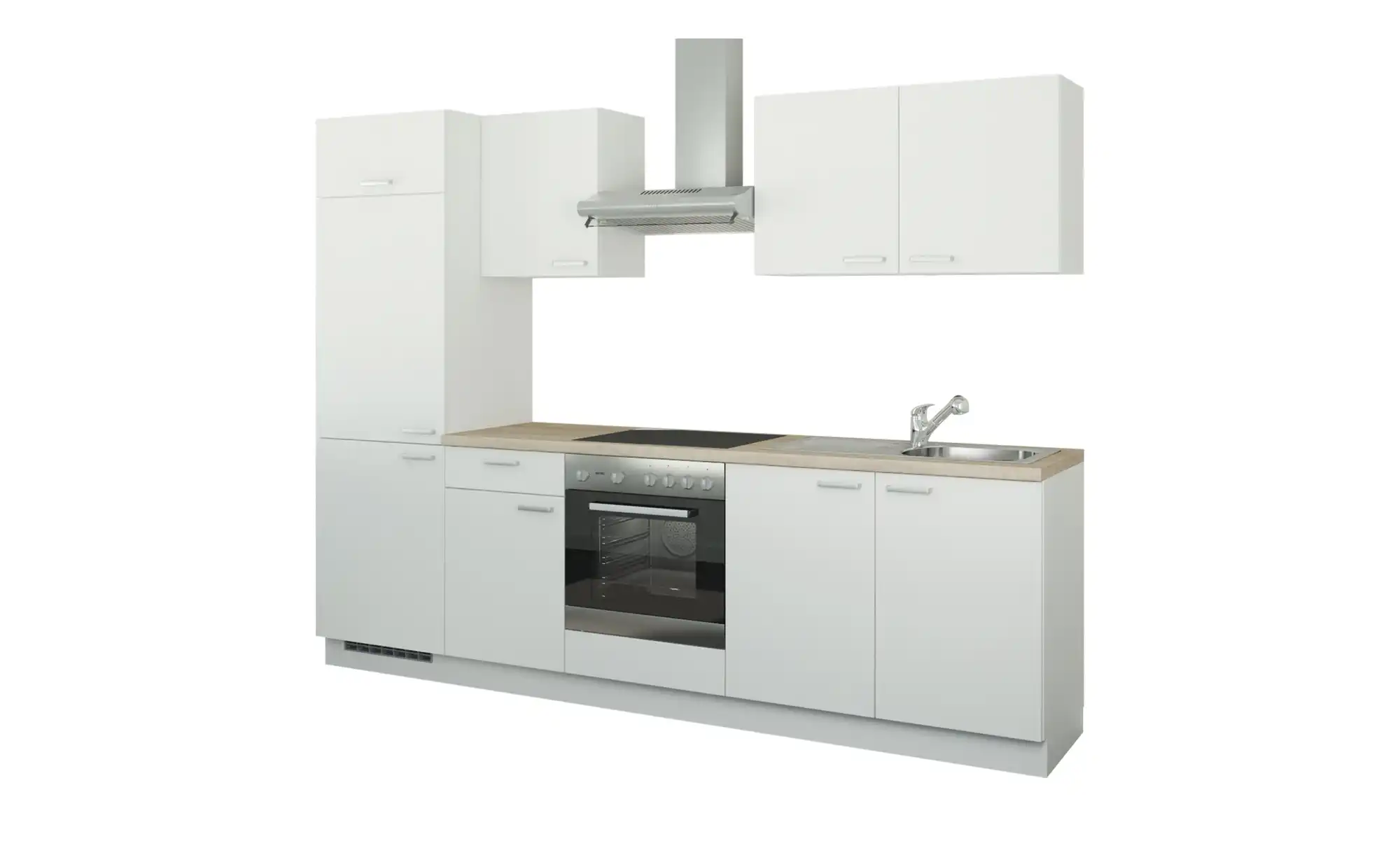 Küchenzeile mit Elektrogeräten  Aachen ¦ weiß ¦ Maße (cm): B: 270 Küchen > Küchenblöcke mit E-Geräten - Höffner