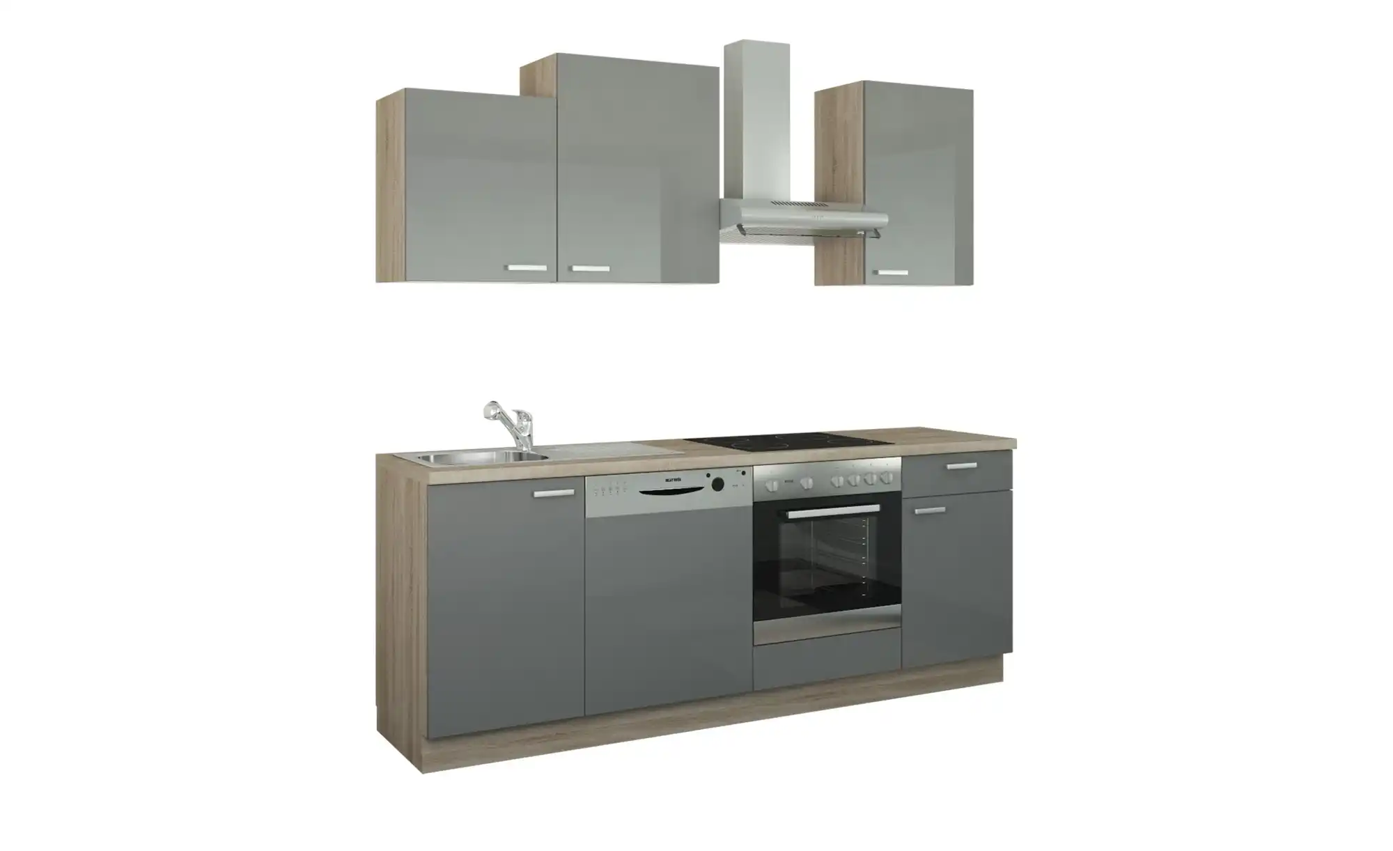 Küchenzeile mit Elektrogeräten  Erfurt ¦ Maße (cm): B: 220 Küchen > Küchenblöcke mit E-Geräten - Höffner