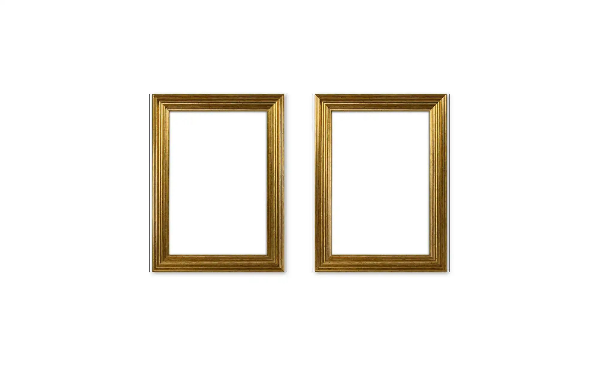 Bilderrahmen 10x15 cm, 2er-Set ¦ gold ¦ Glas ¦ Maße (cm): B: 10 H: 15 T: 1, günstig online kaufen