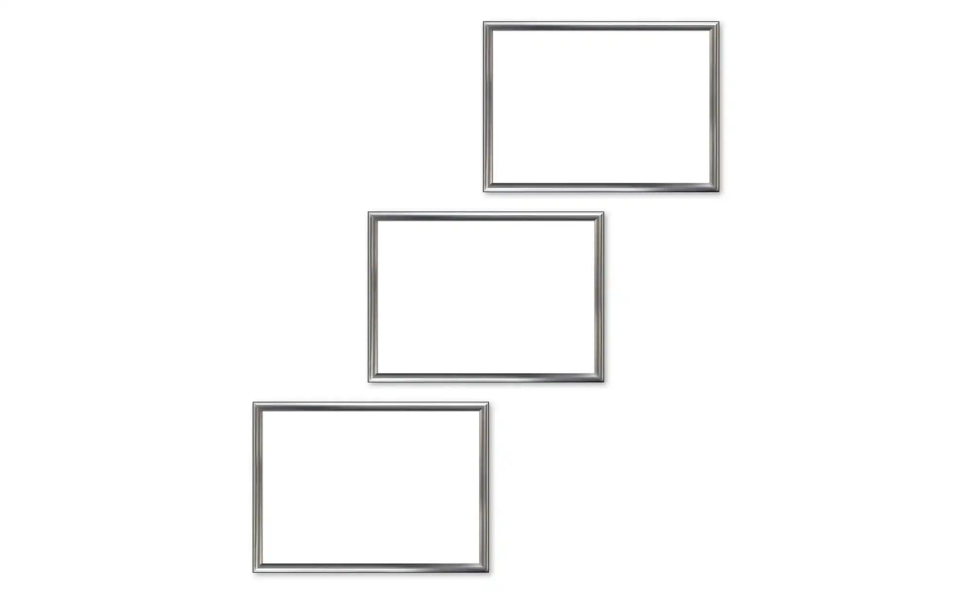 Bilderrahmen 13x18 cm, 3er-Set ¦ silber ¦ Kunststoff ¦ Maße (cm): B: 13 H: günstig online kaufen