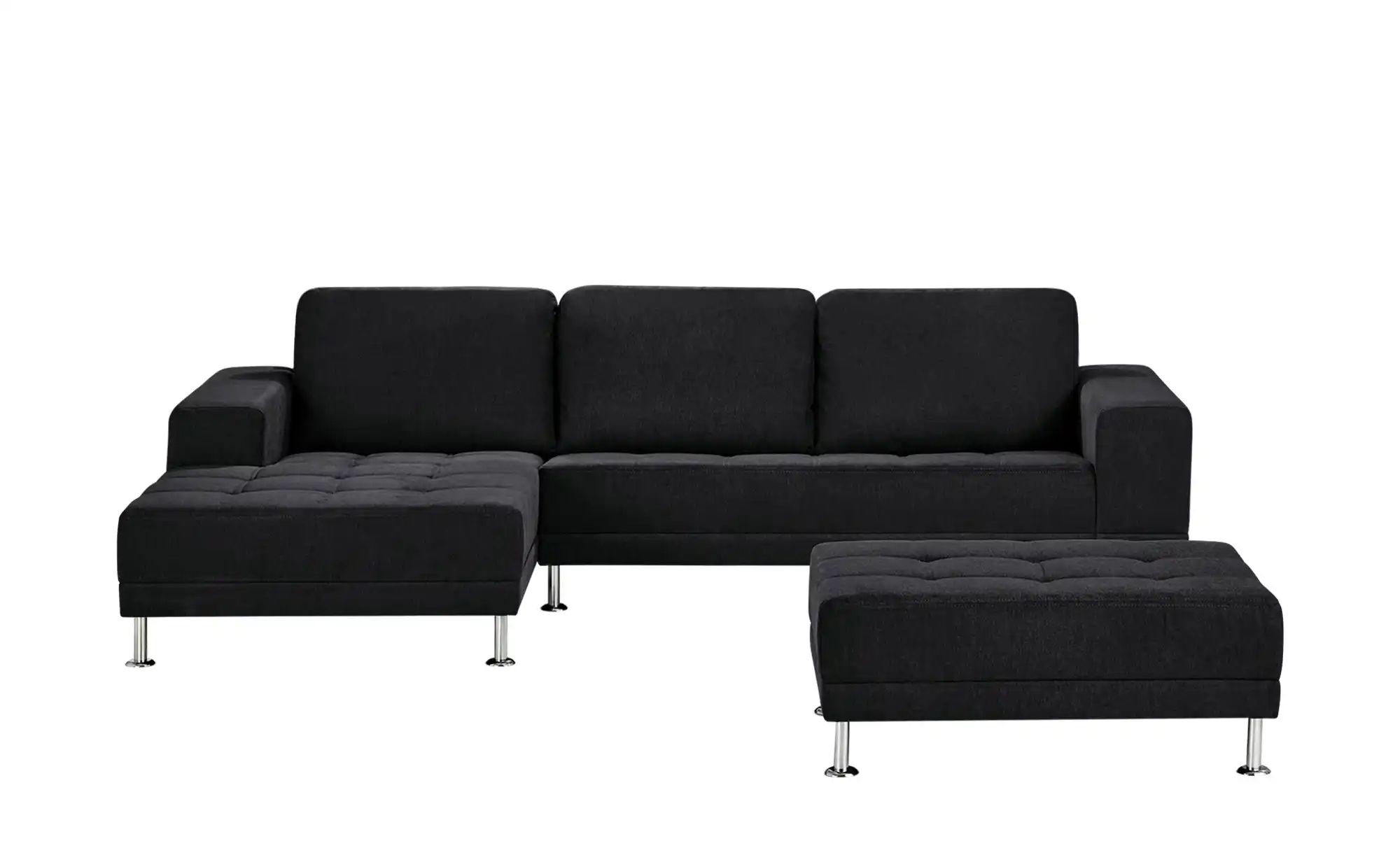 smart Ecksofa  Garda ¦ schwarz ¦ Maße (cm): B: 280 H: 81 T: 166 Polstermöbe günstig online kaufen