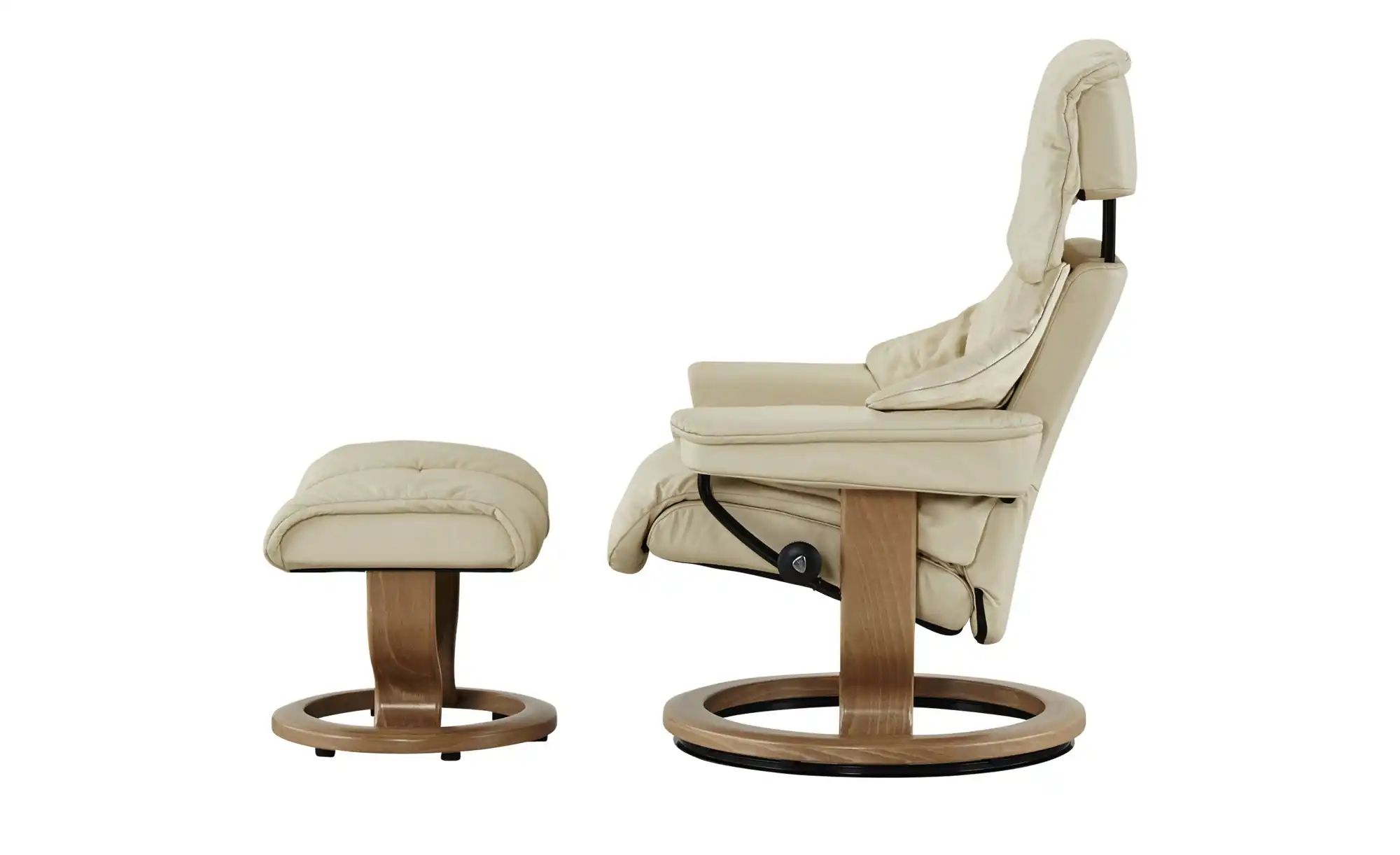 Stressless Relaxsessel mit Hocker  Reno L ¦ creme ¦ Maße (cm): B: 88 H: 108 günstig online kaufen