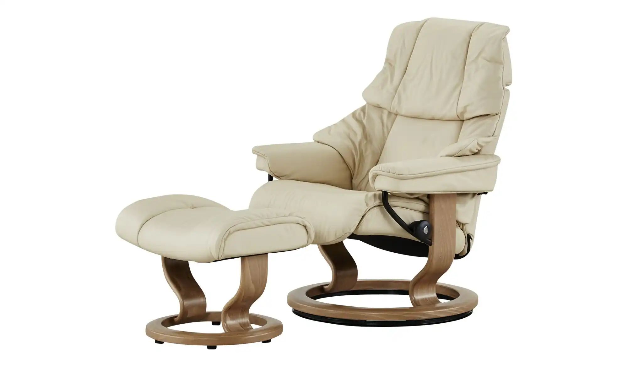 Stressless Relaxsessel mit Hocker  Reno L ¦ creme ¦ Maße (cm): B: 88 H: 108 günstig online kaufen