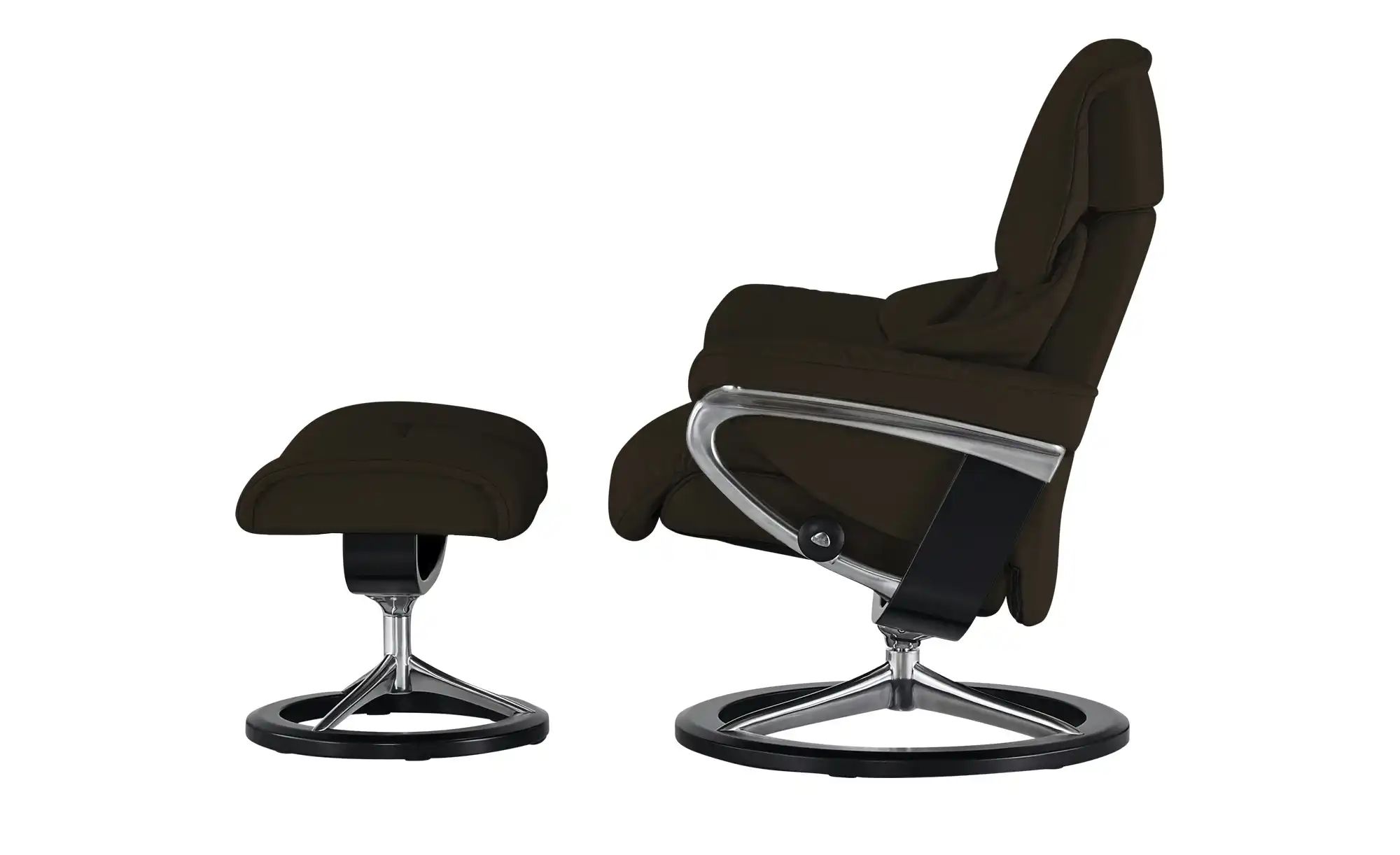 Thumbnail - Stressless Relaxsessel mit Hocker Reno L ¦ braun ¦ Maße (cm): B: 92 H: 110 T: 80.0 Polstermöbel > Sessel > Fernsehsesse...