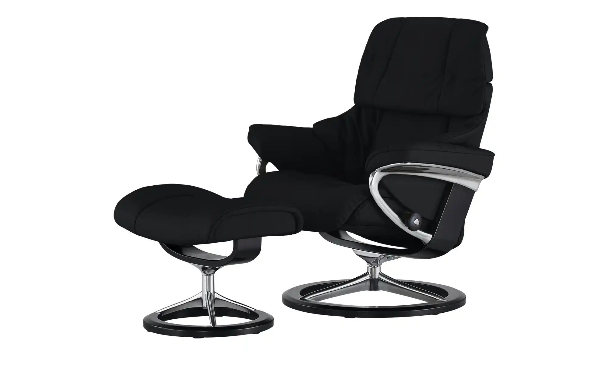 Stressless Relaxsessel mit Hocker  Reno L ¦ schwarz ¦ Maße (cm): B: 92 H: 1 günstig online kaufen