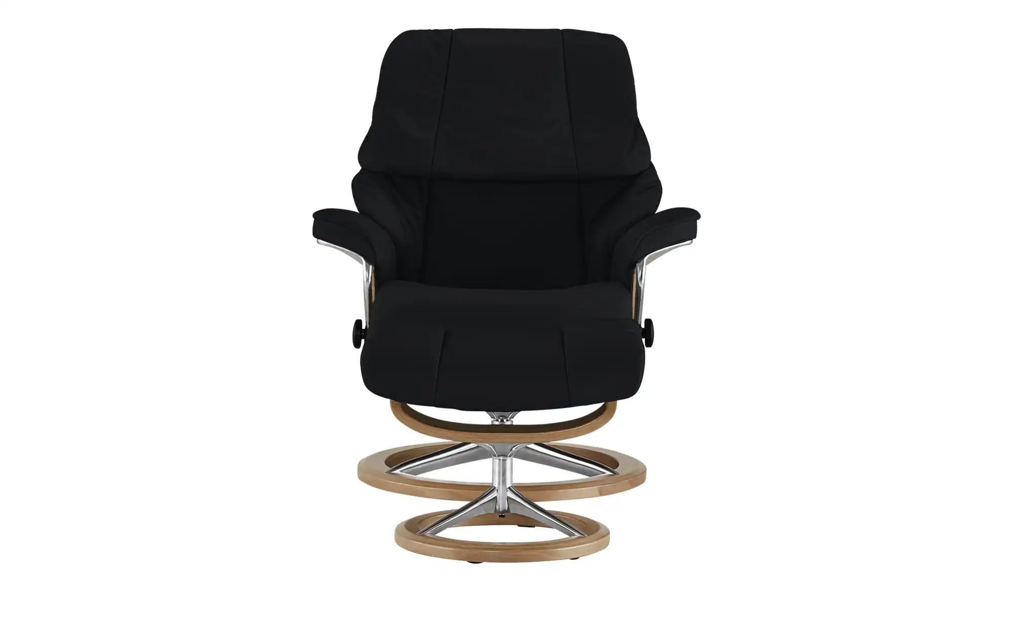 Thumbnail - Stressless Relaxsessel mit Hocker Reno L ¦ schwarz ¦ Maße (cm): B: 92 H: 110 T: 80.0 Polstermöbel > Sessel > Fernsehses...