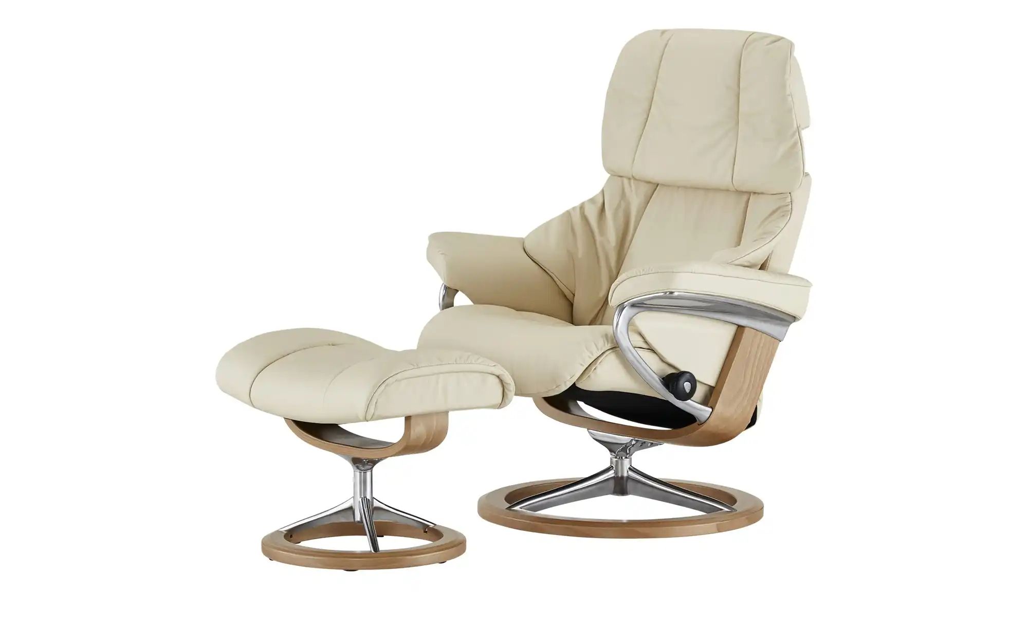 Stressless Relaxsessel mit Hocker  Reno M ¦ creme ¦ Maße (cm): B: 83 H: 110 günstig online kaufen