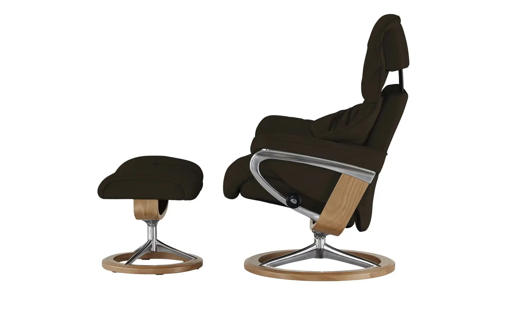 Thumbnail - Stressless Relaxsessel mit Hocker  Reno M ¦ braun ¦ Maße (cm): B: 83 H: 110 T: 76.0 Polstermöbel > Sessel > Fernsehsesse...