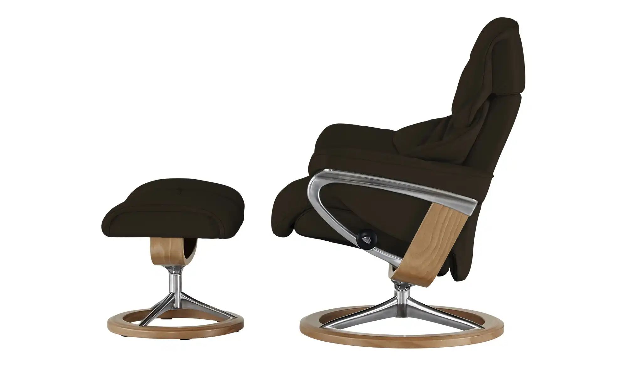 Thumbnail - Stressless Relaxsessel mit Hocker  Reno M ¦ braun ¦ Maße (cm): B: 83 H: 110 T: 76.0 Polstermöbel > Sessel > Fernsehsesse...