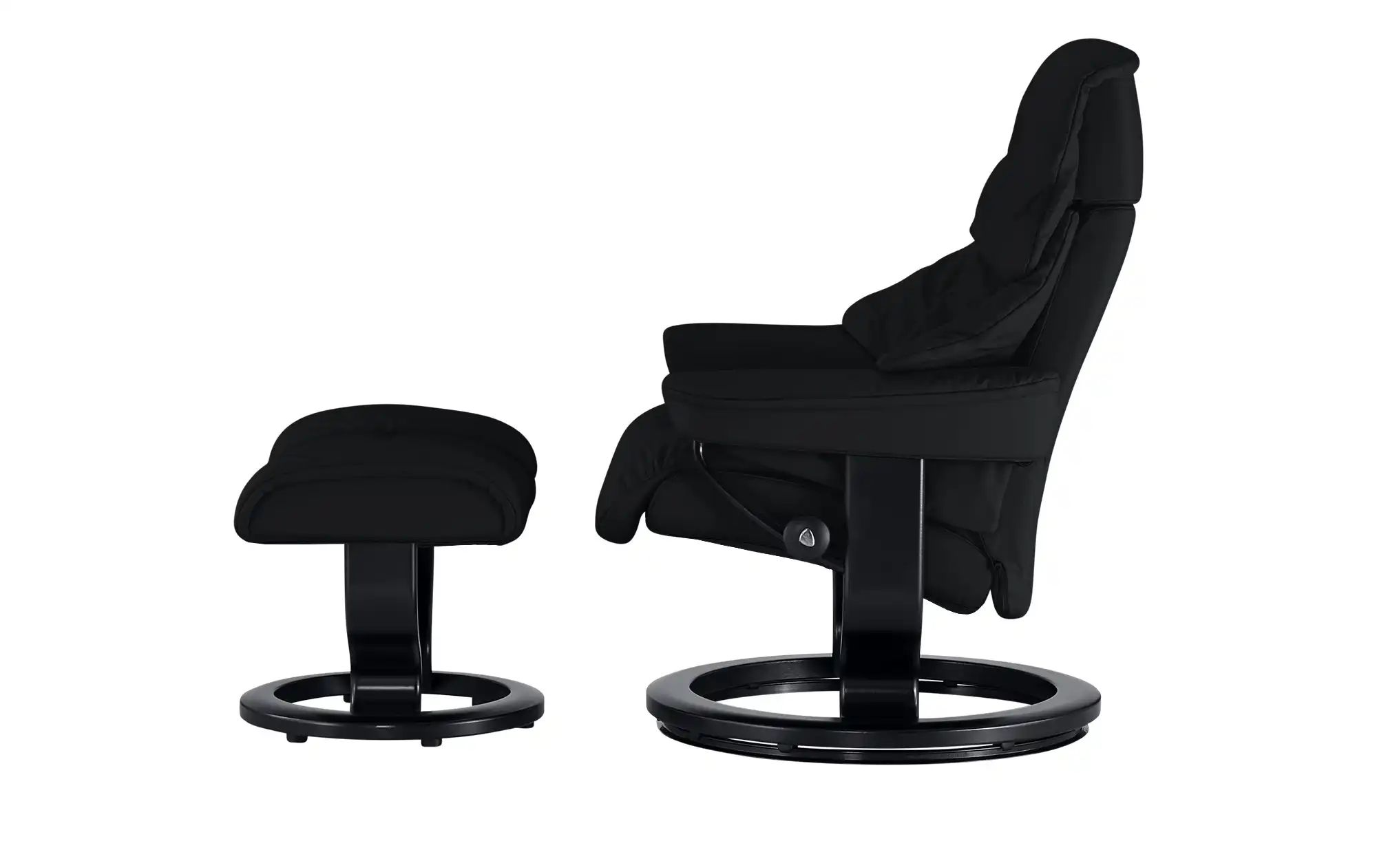Thumbnail - Stressless Relaxsessel mit Hocker  Reno S ¦ schwarz ¦ Maße (cm): B: 75 H: 106 T: 75.0 Polstermöbel > Sessel > Fernsehses...