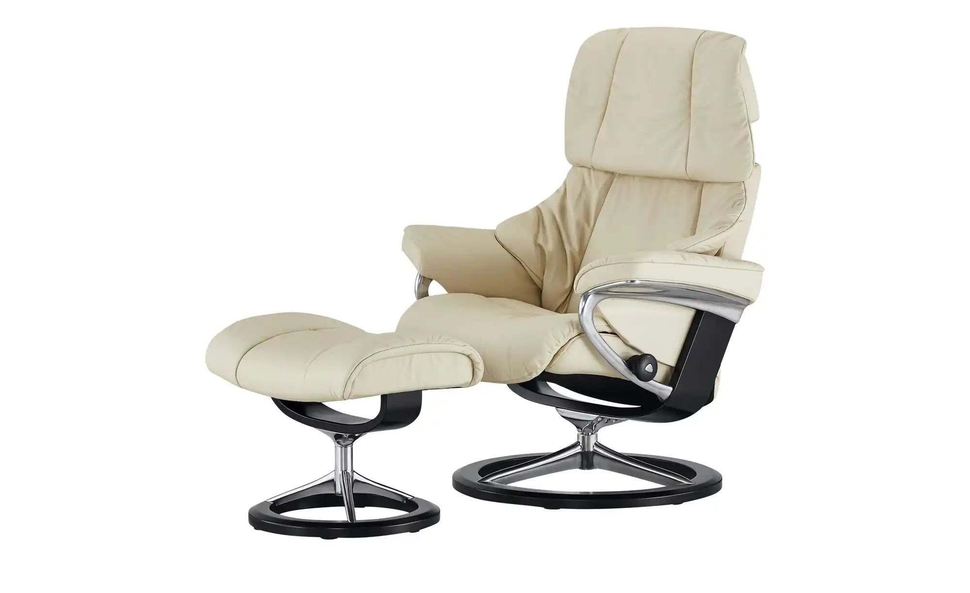 Stressless Relaxsessel mit Hocker  Reno S ¦ creme ¦ Maße (cm): B: 79 H: 109 günstig online kaufen