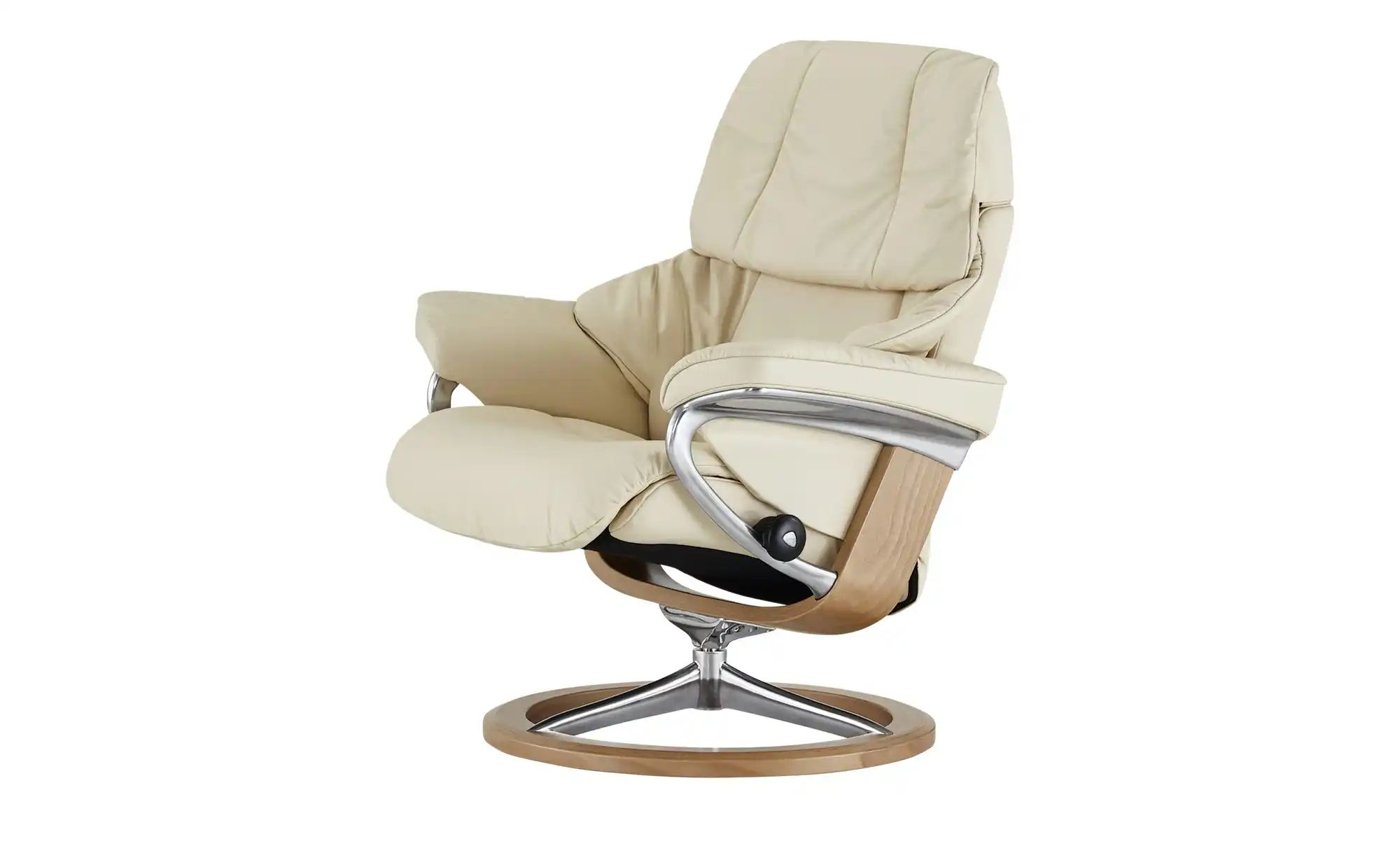 Stressless Relaxsessel mit Hocker  Reno S ¦ creme ¦ Maße (cm): B: 79 H: 109 günstig online kaufen