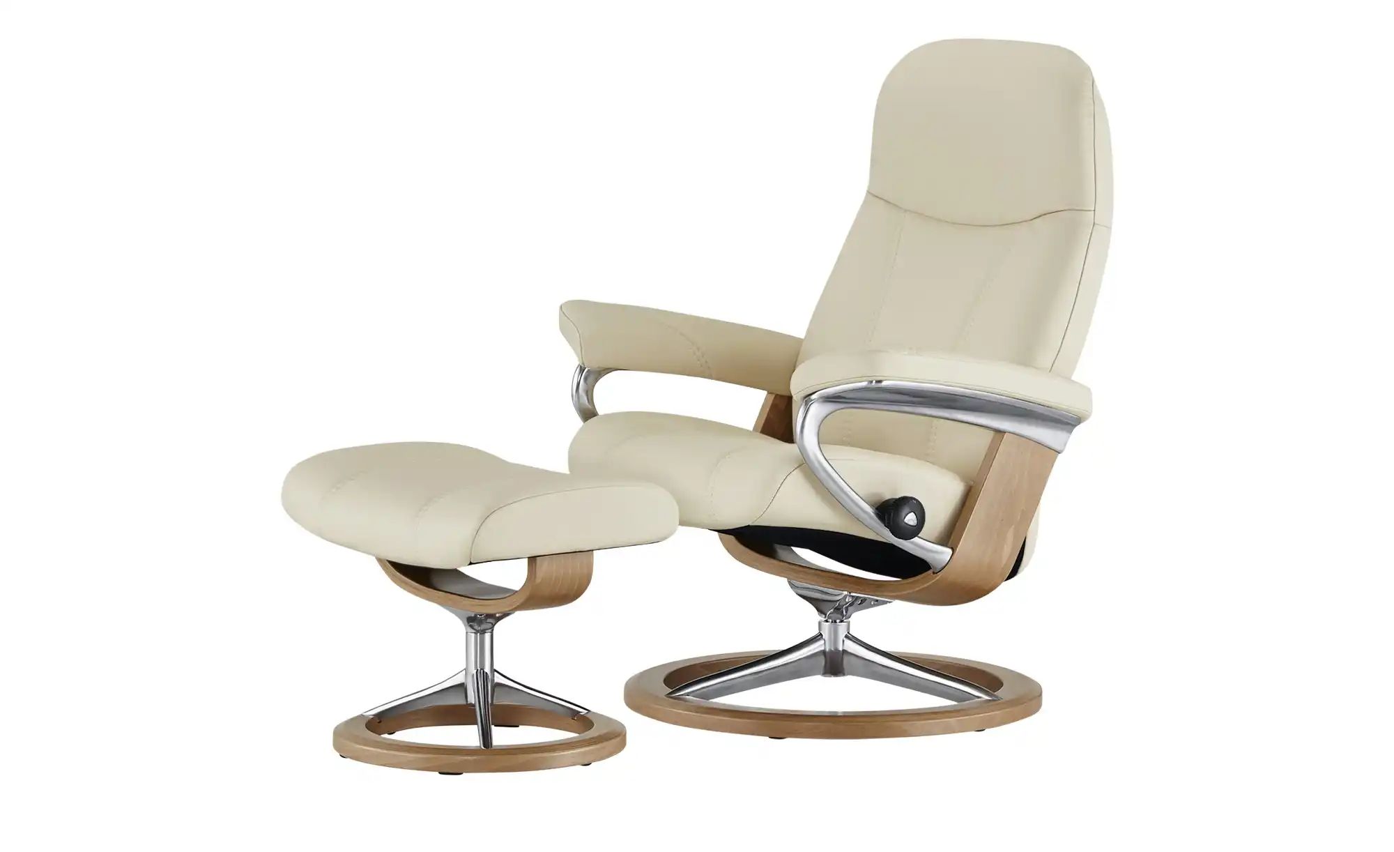 Stressless Relaxsessel mit Hocker Leder Consul L ¦ creme ¦ Maße (cm): B: 91 günstig online kaufen