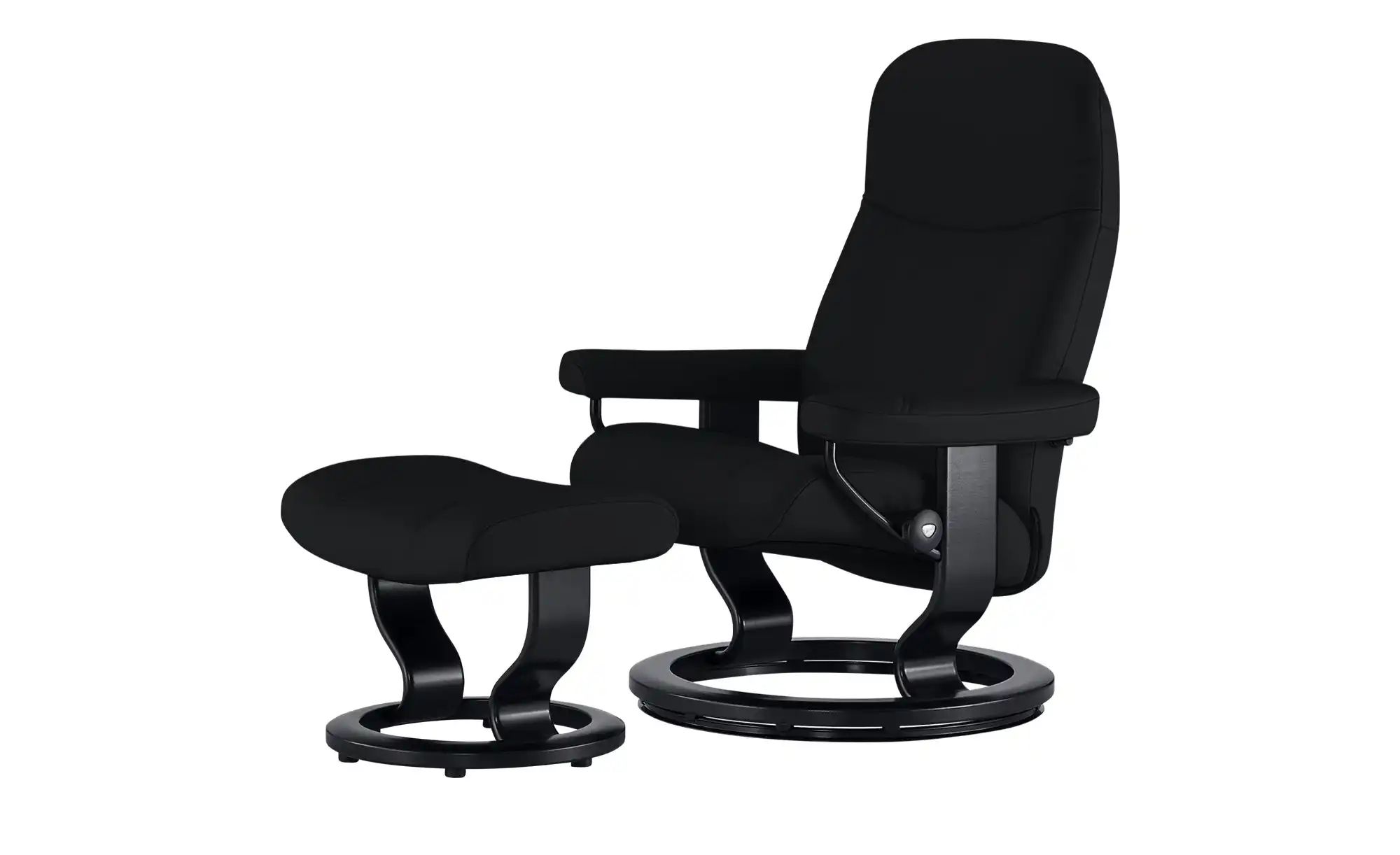 Stressless Relaxsessel mit Hocker Leder Consul M ¦ schwarz ¦ Maße (cm): B: günstig online kaufen