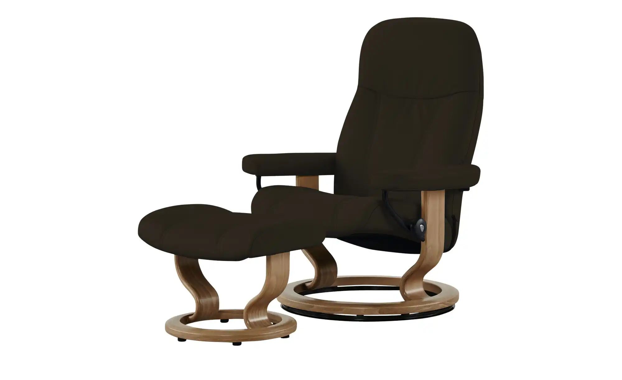 Stressless Relaxsessel mit Hocker Leder Consul M ¦ braun ¦ Maße (cm): B: 76 günstig online kaufen