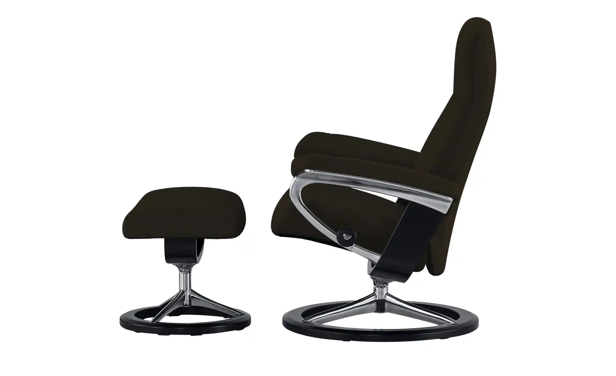 Stressless Relaxsessel mit Hocker Leder Consul M ¦ braun ¦ Maße (cm): B: 76 günstig online kaufen