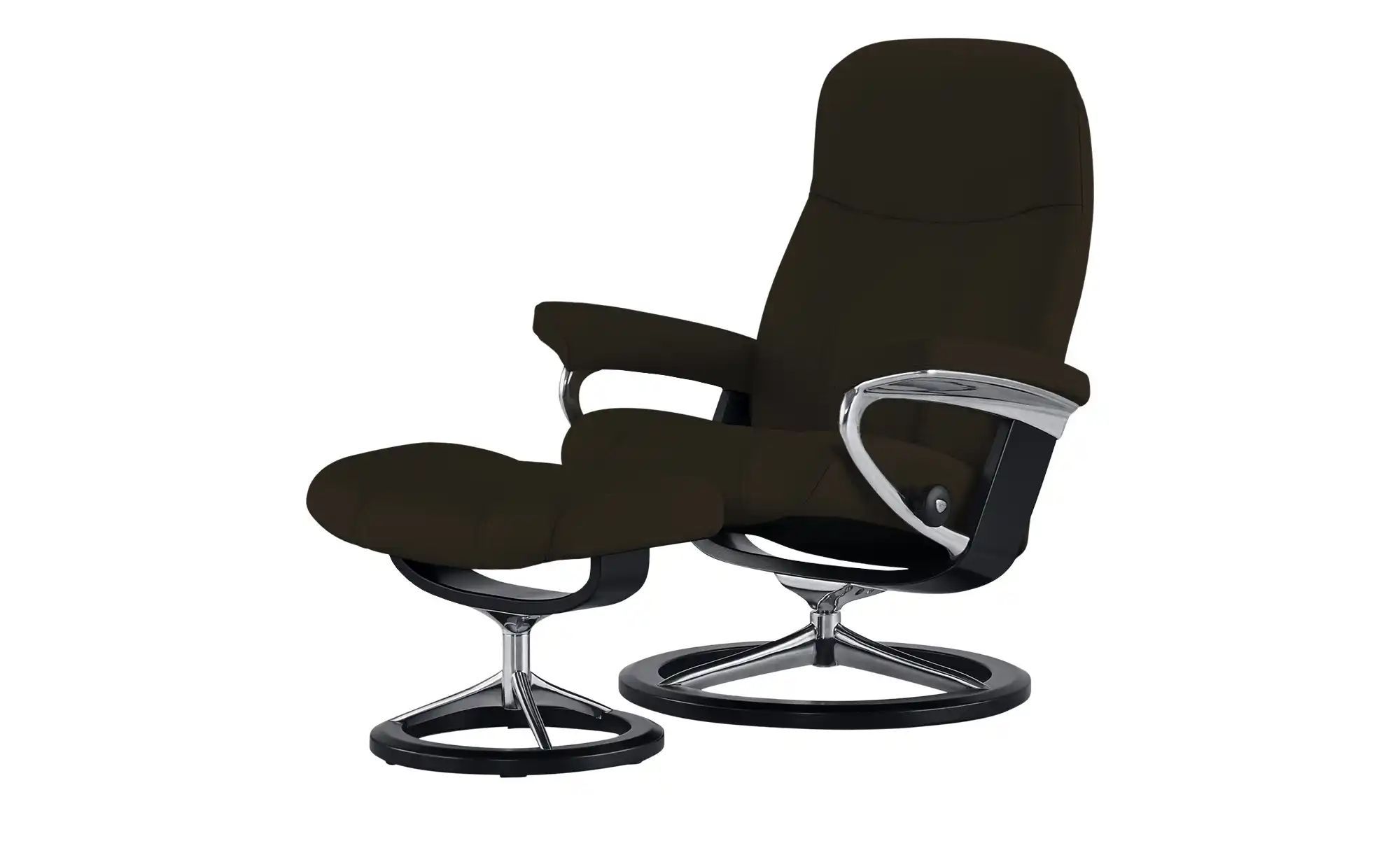 Stressless Relaxsessel mit Hocker Leder Consul M ¦ braun ¦ Maße (cm): B: 76 günstig online kaufen