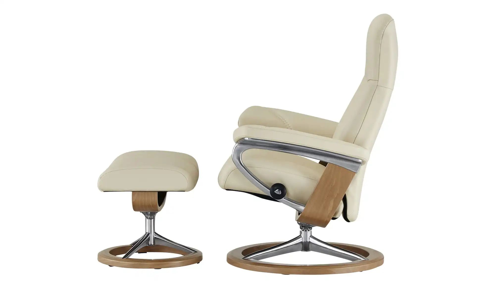 Stressless Relaxsessel mit Hocker Leder Consul M ¦ creme ¦ Maße (cm): B: 76 günstig online kaufen