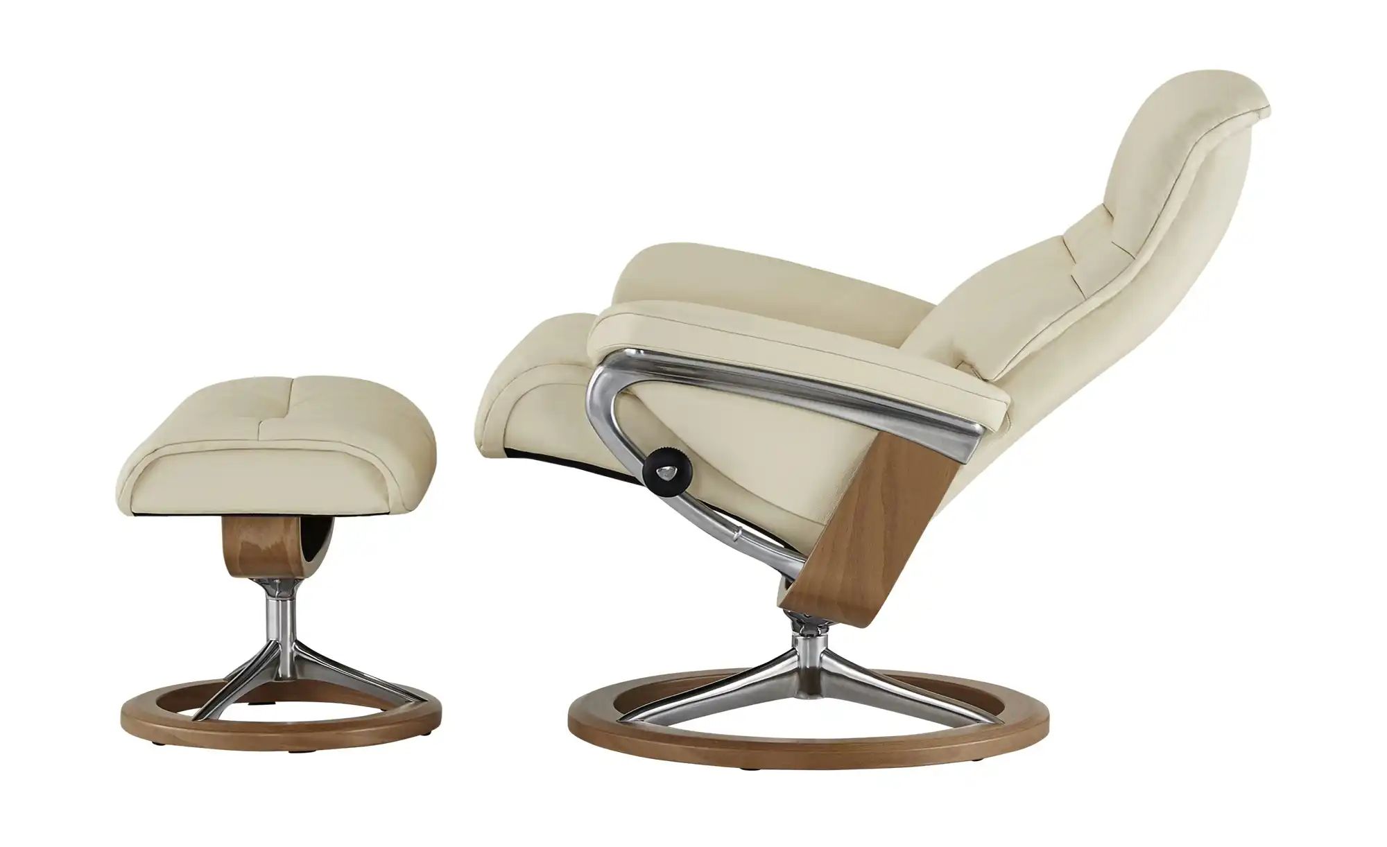 Thumbnail - Stressless Relaxsessel mit Hocker Leder Sunrise L ¦ creme ¦ Maße (cm): B: 92 H: 105 T: 80.0 Polstermöbel > Sessel > Fern...